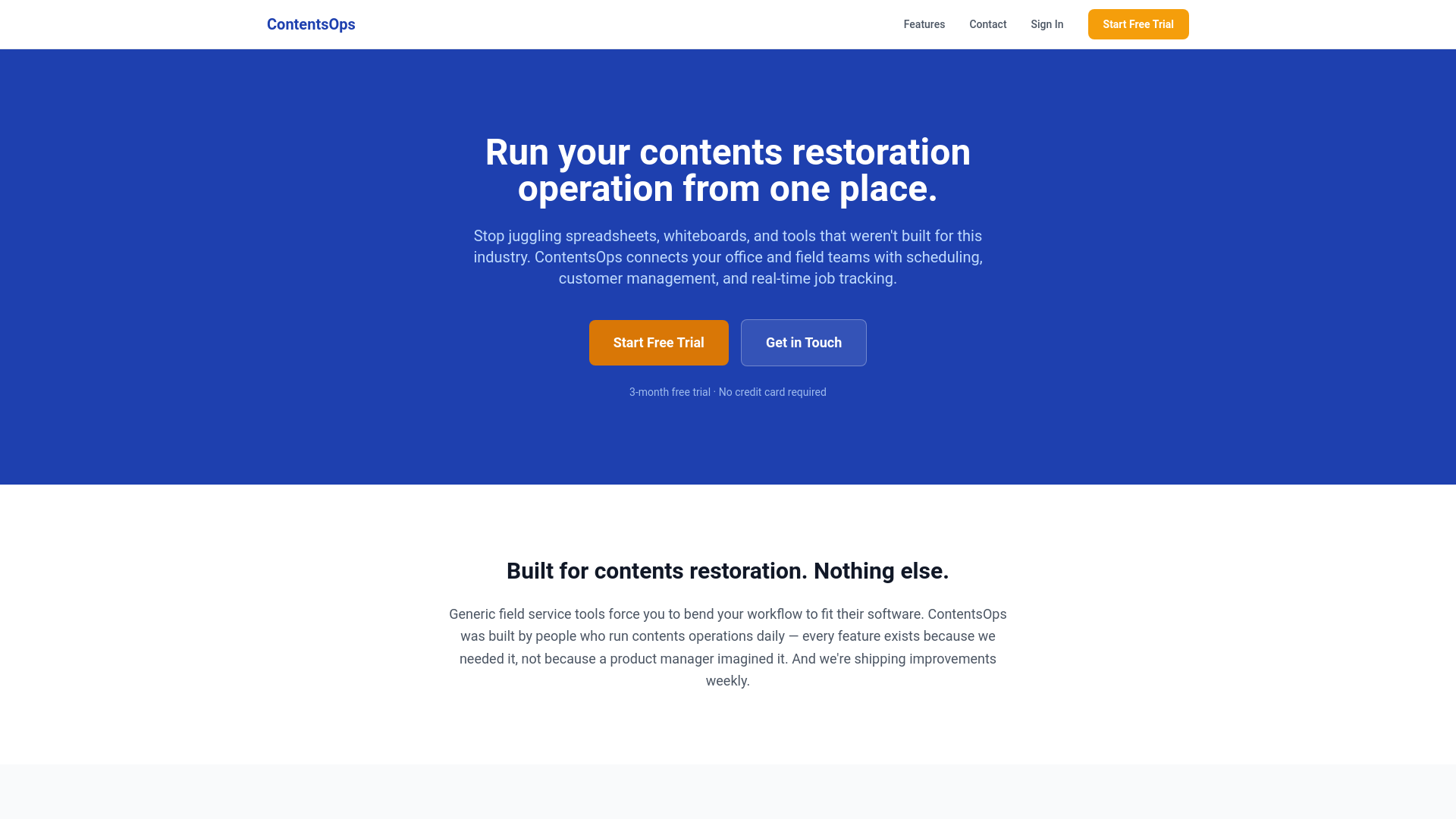 website screenshot of https://contentsops.com