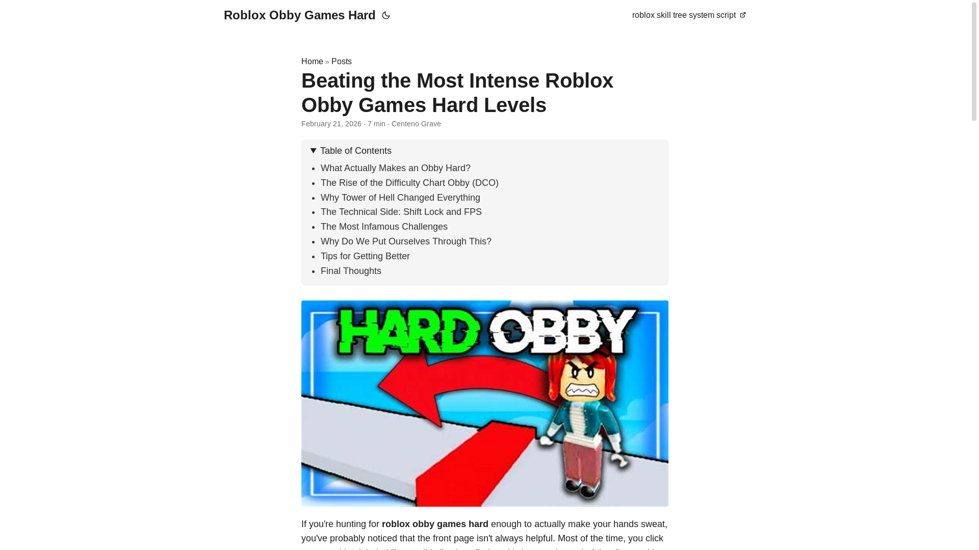 website screenshot of https://roblox-obby-games-hard.pages.dev/