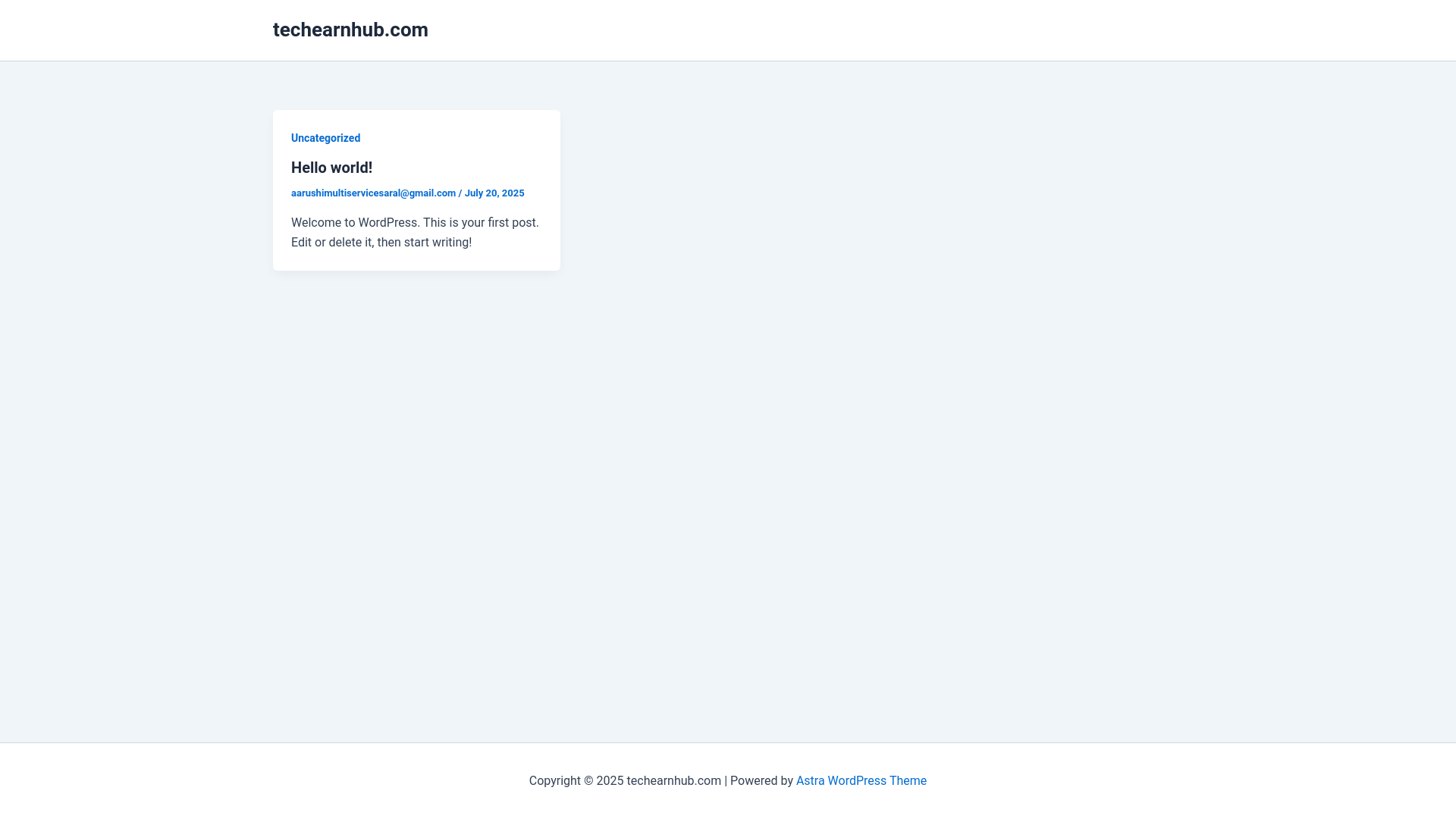 website screenshot of https://techearnhub.com/