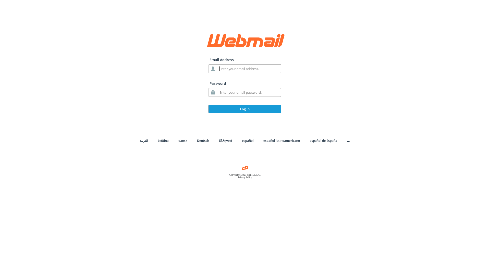 website screenshot of https://webmail.toigy.com/