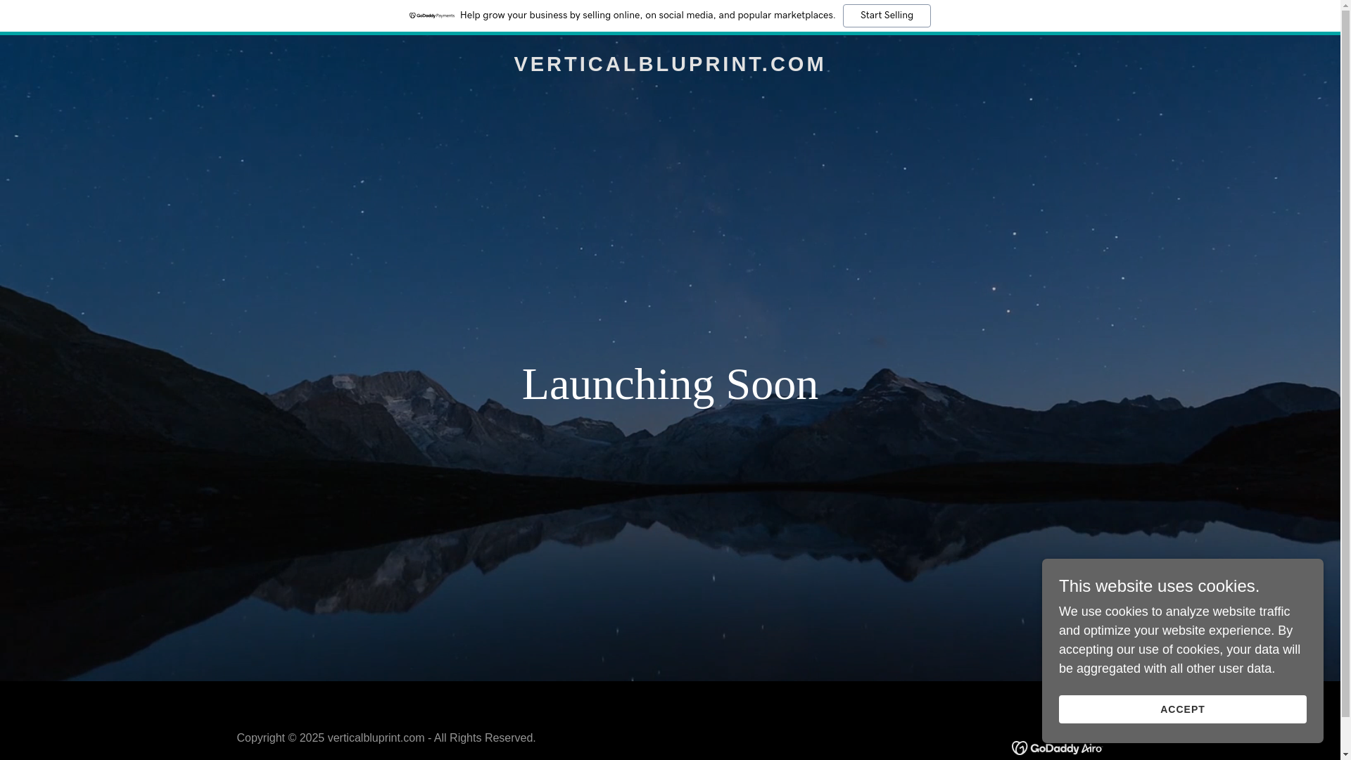 website screenshot of https://verticalbluprint.com/