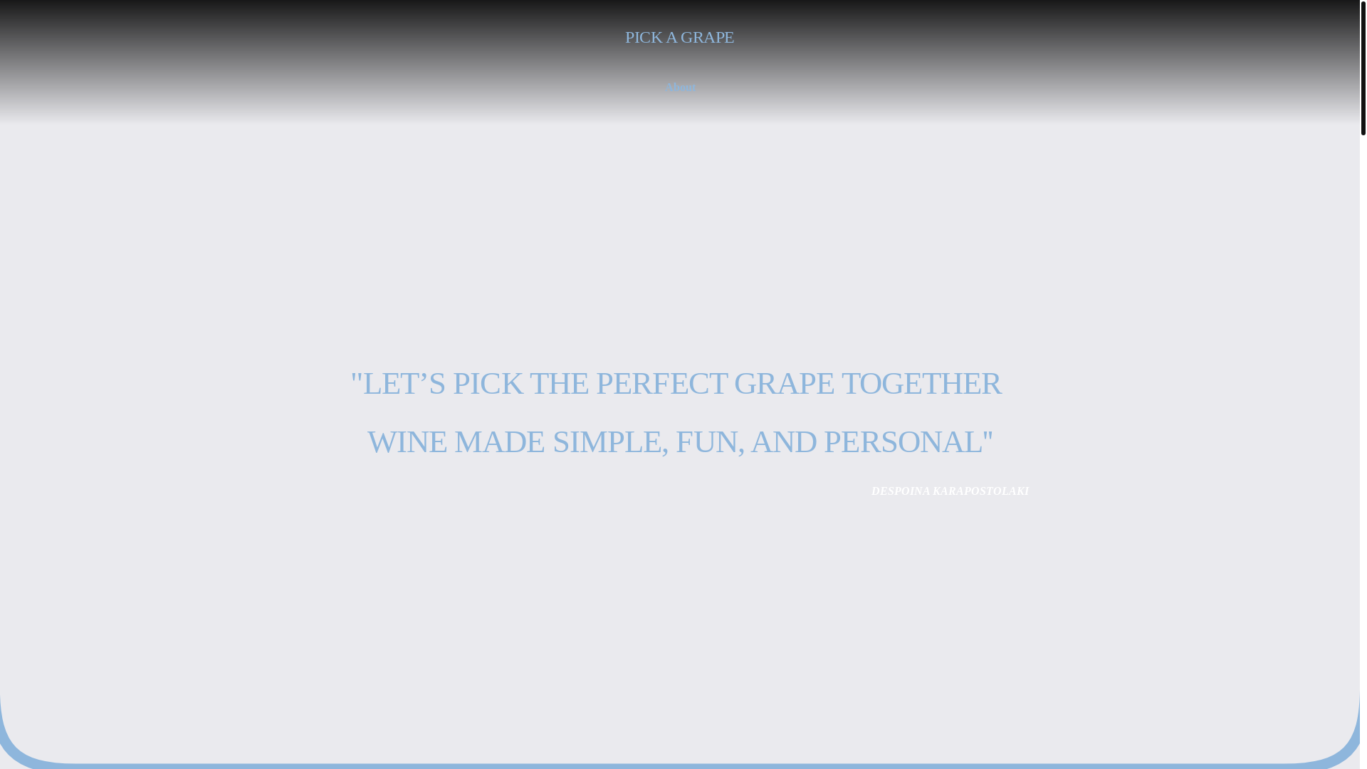 website screenshot of https://pickagrape.com/