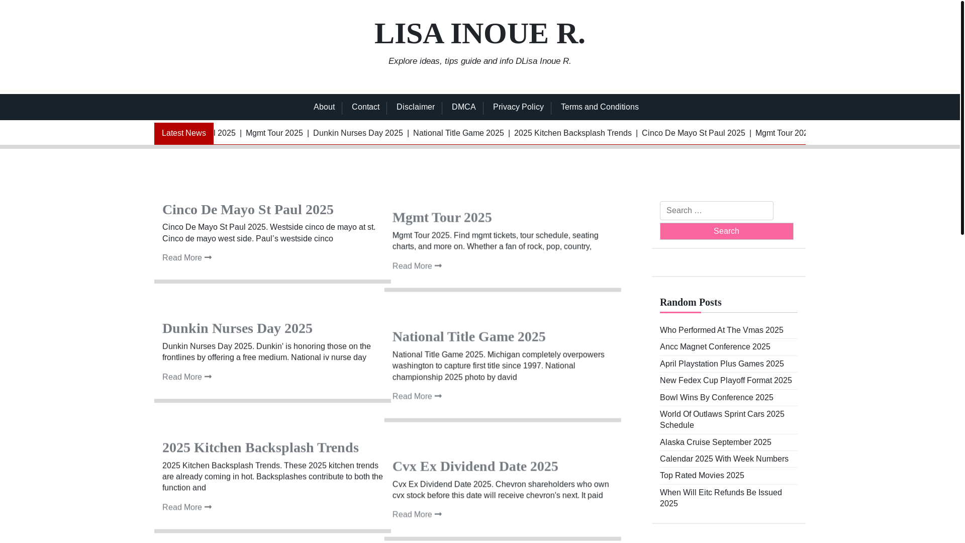 website screenshot of https://lisainouer.pages.dev/