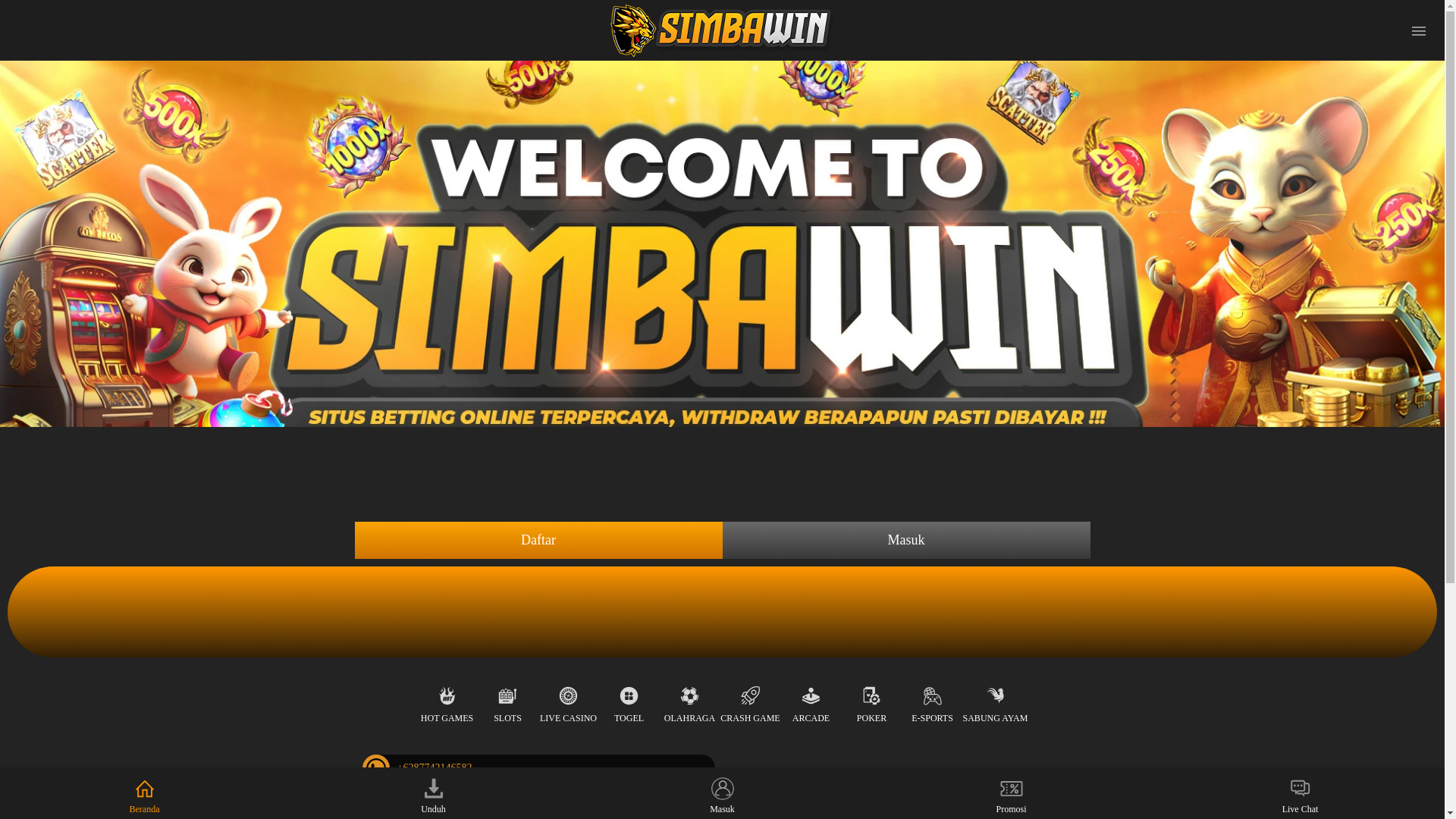 website screenshot of https://simbaamp6.pages.dev/