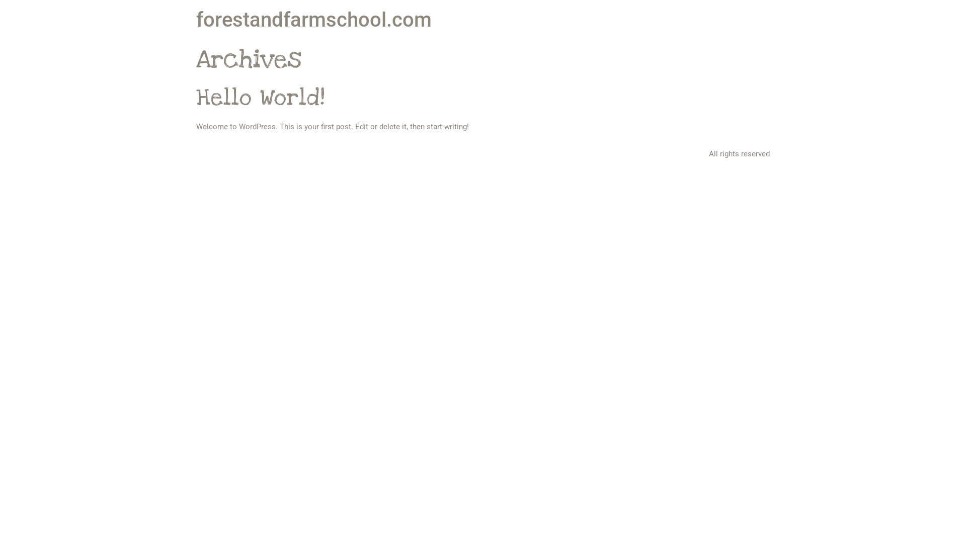 website screenshot of https://forestandfarmschool.com/