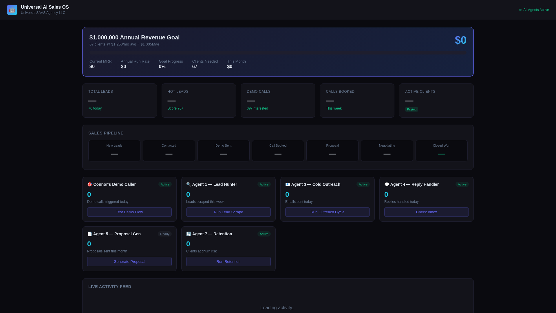 website screenshot of https://universal-saas-dashboard.pages.dev/