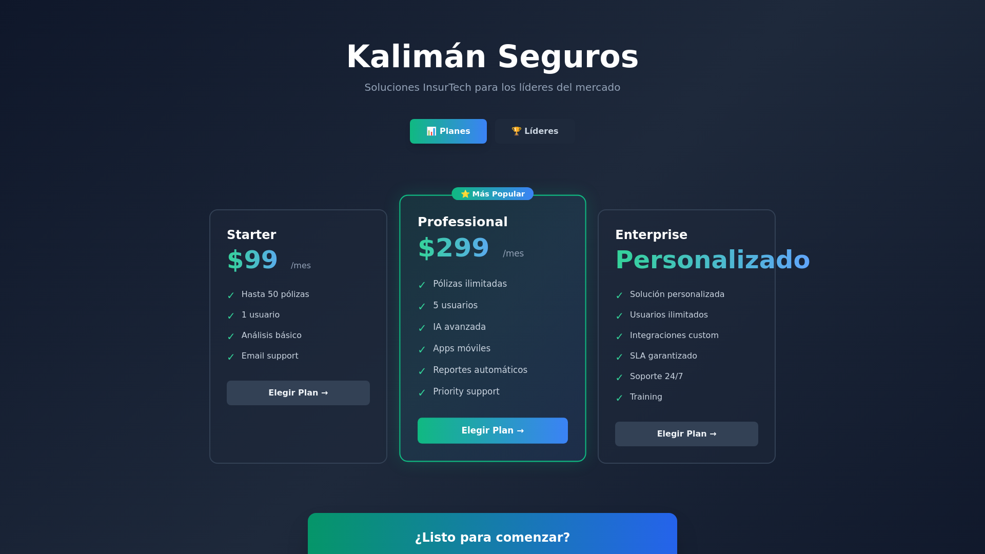 website screenshot of https://seguroskaliman.com/