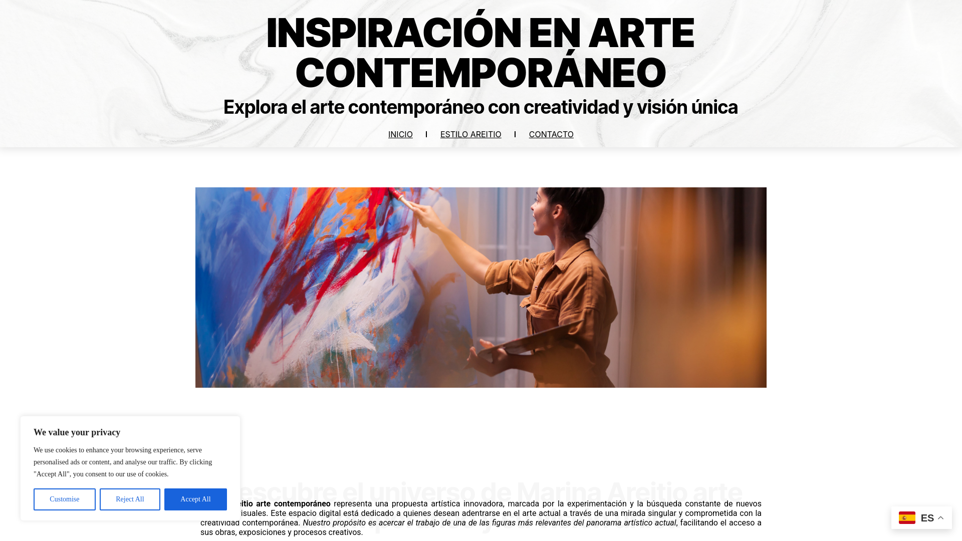 website screenshot of https://miradaartistica.com