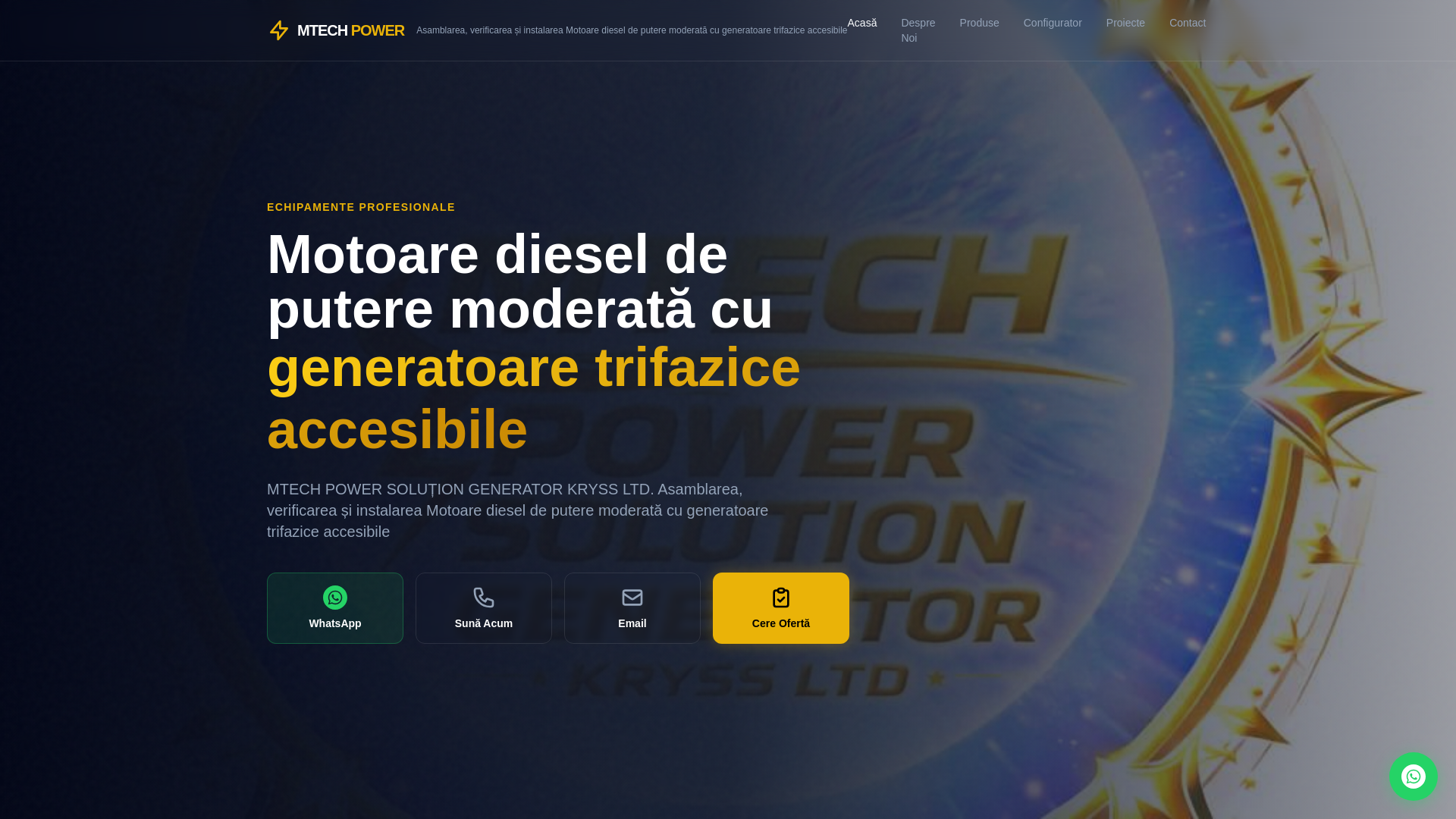 website screenshot of https://mtechpowersolutiongeneratorkryss1ltd.ro/