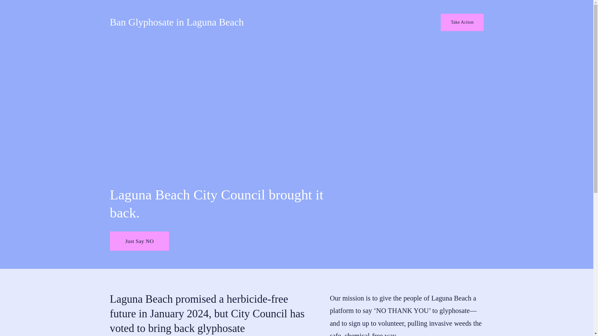 website screenshot of https://banglyphosateinlagunabeach.com/