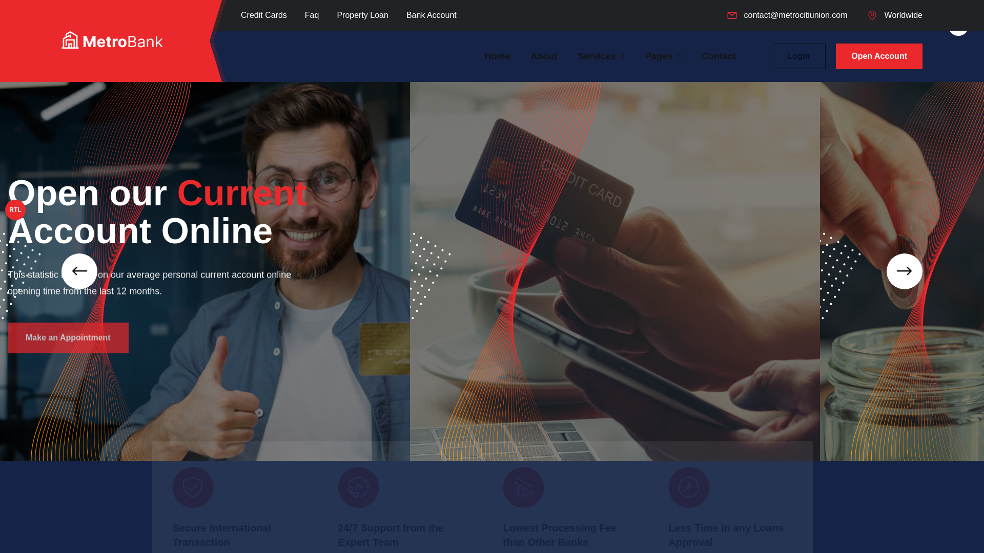 website screenshot of https://metrocitiunion.com/