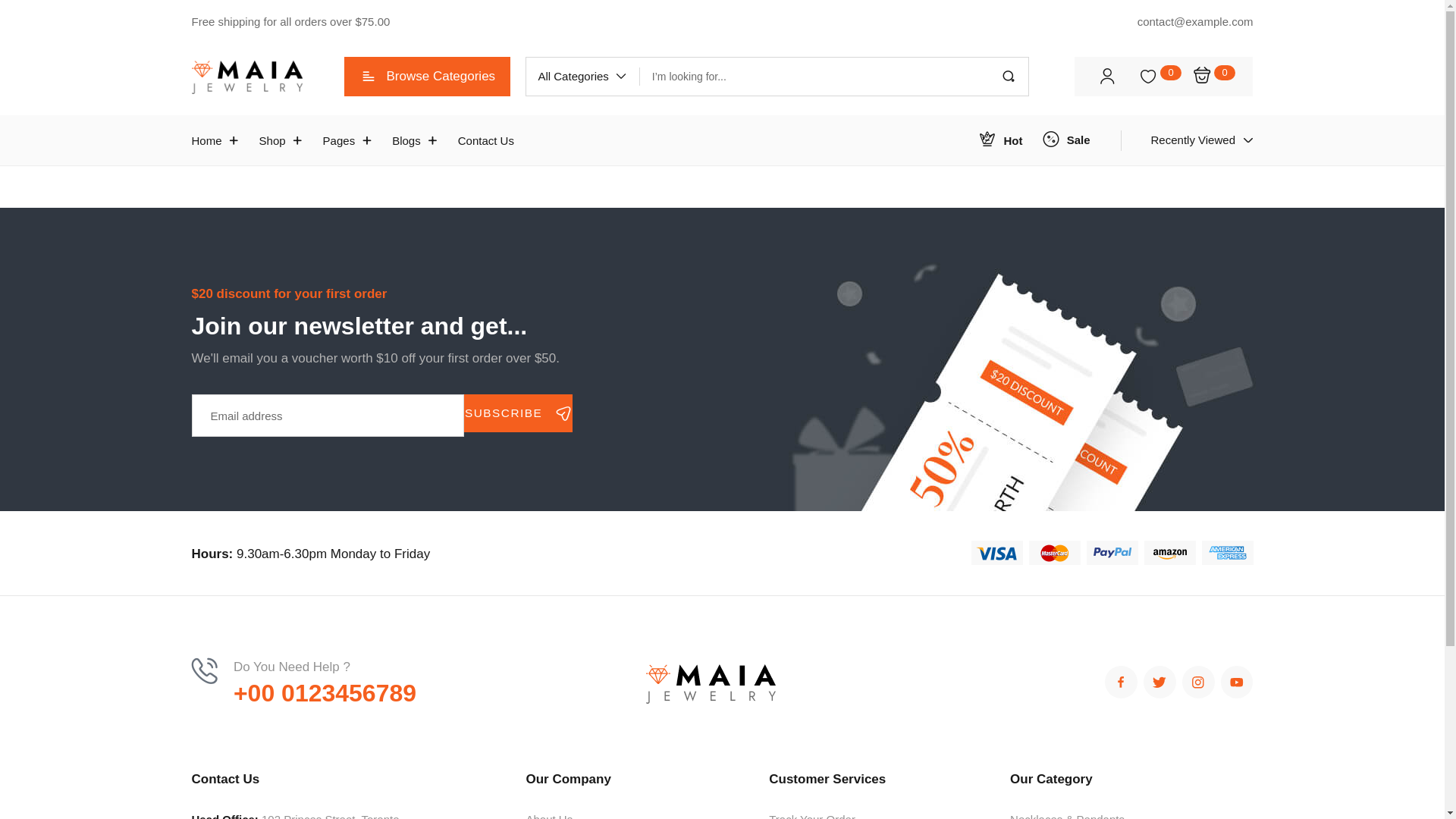 website screenshot of https://elarafine.com/