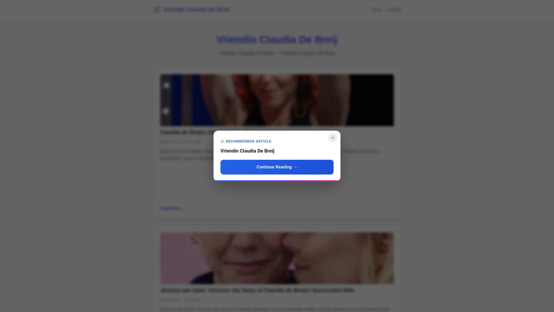 website screenshot of https://vriendin-claudia-de-breij.pages.dev/