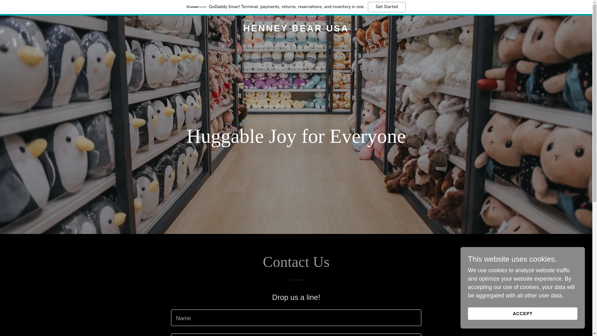 website screenshot of https://henneybearusa.com/