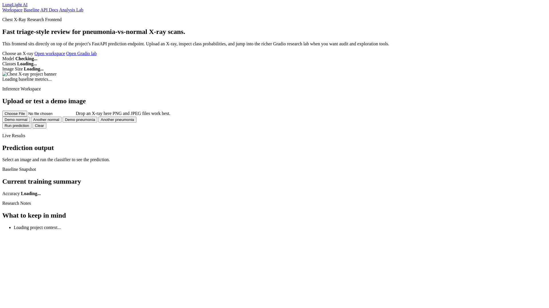 website screenshot of https://chest-xray-pneumonia-zero-cost-app.pages.dev/