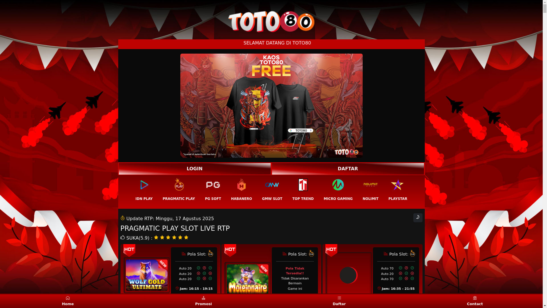 website screenshot of https://kebaltembak.site/