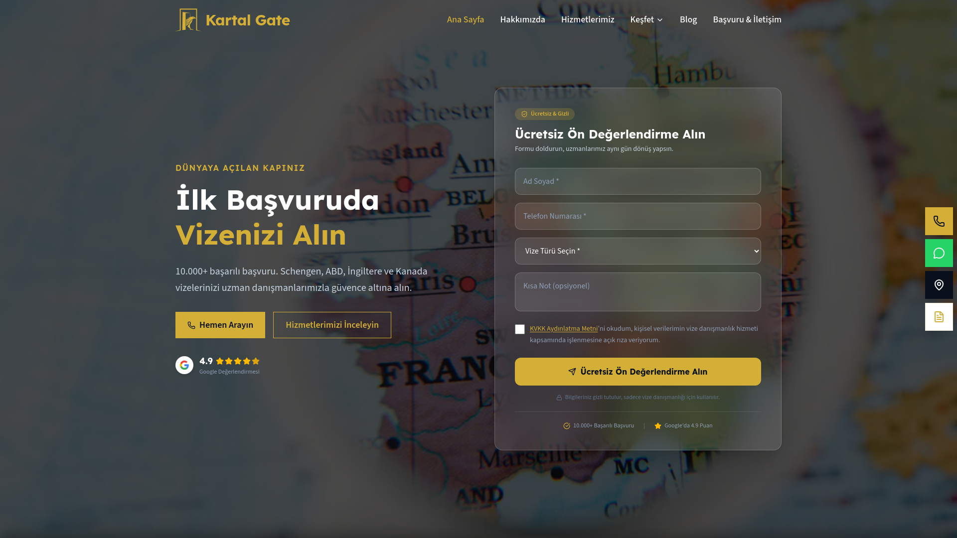 website screenshot of https://yakupkartal.com/