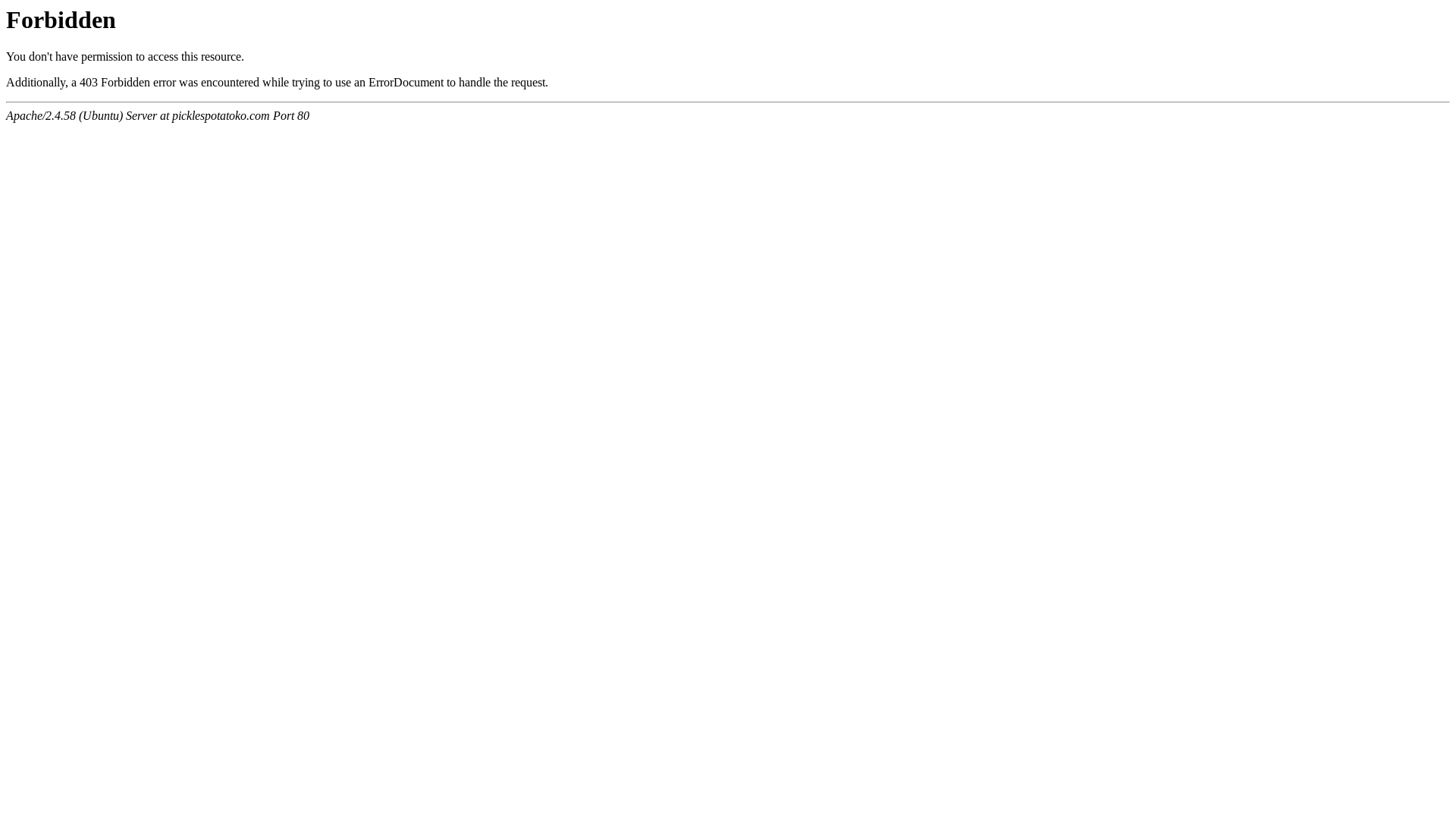 website screenshot of https://picklespotatoko.com/