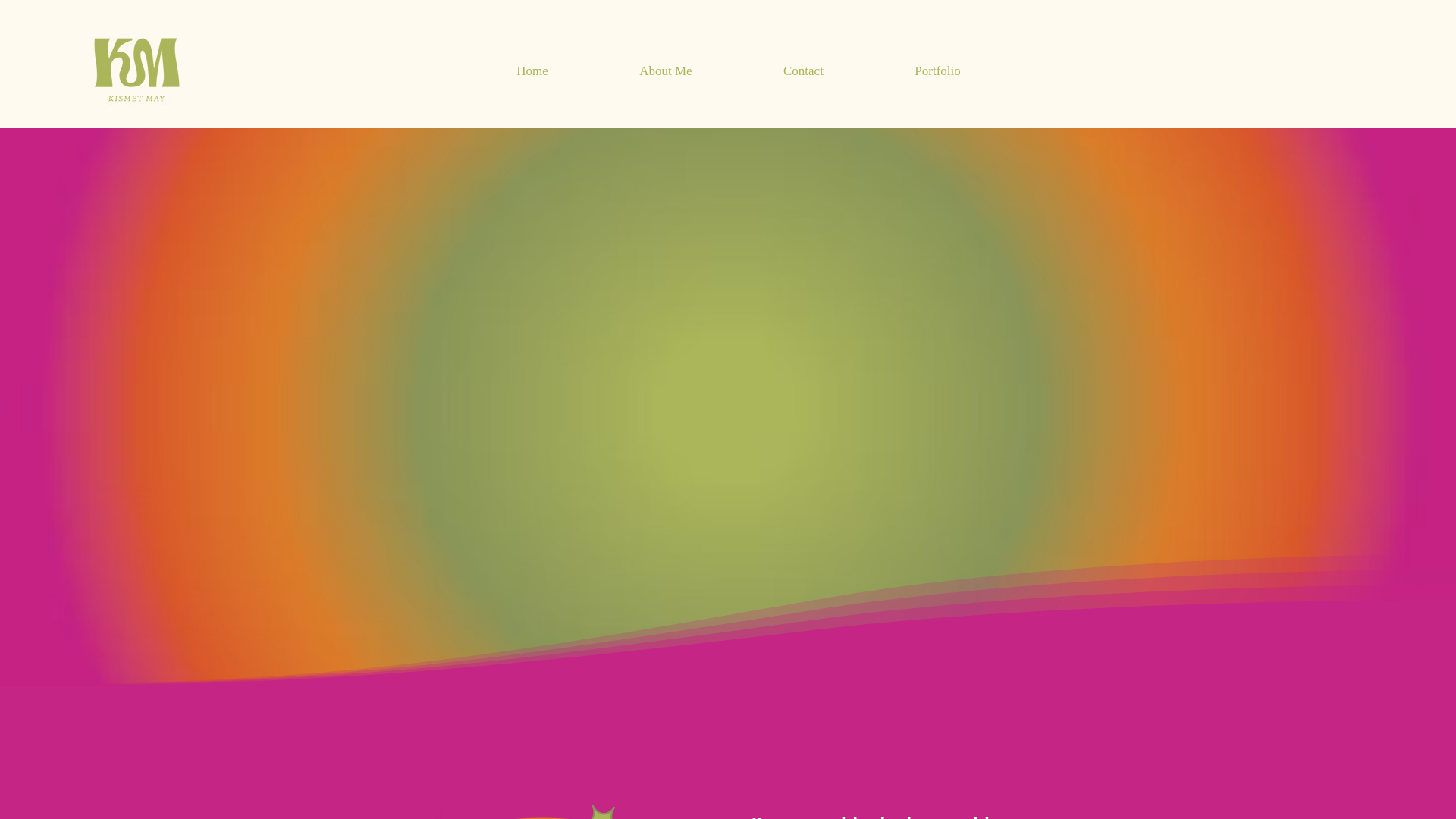 website screenshot of https://kismetmaydesign.com