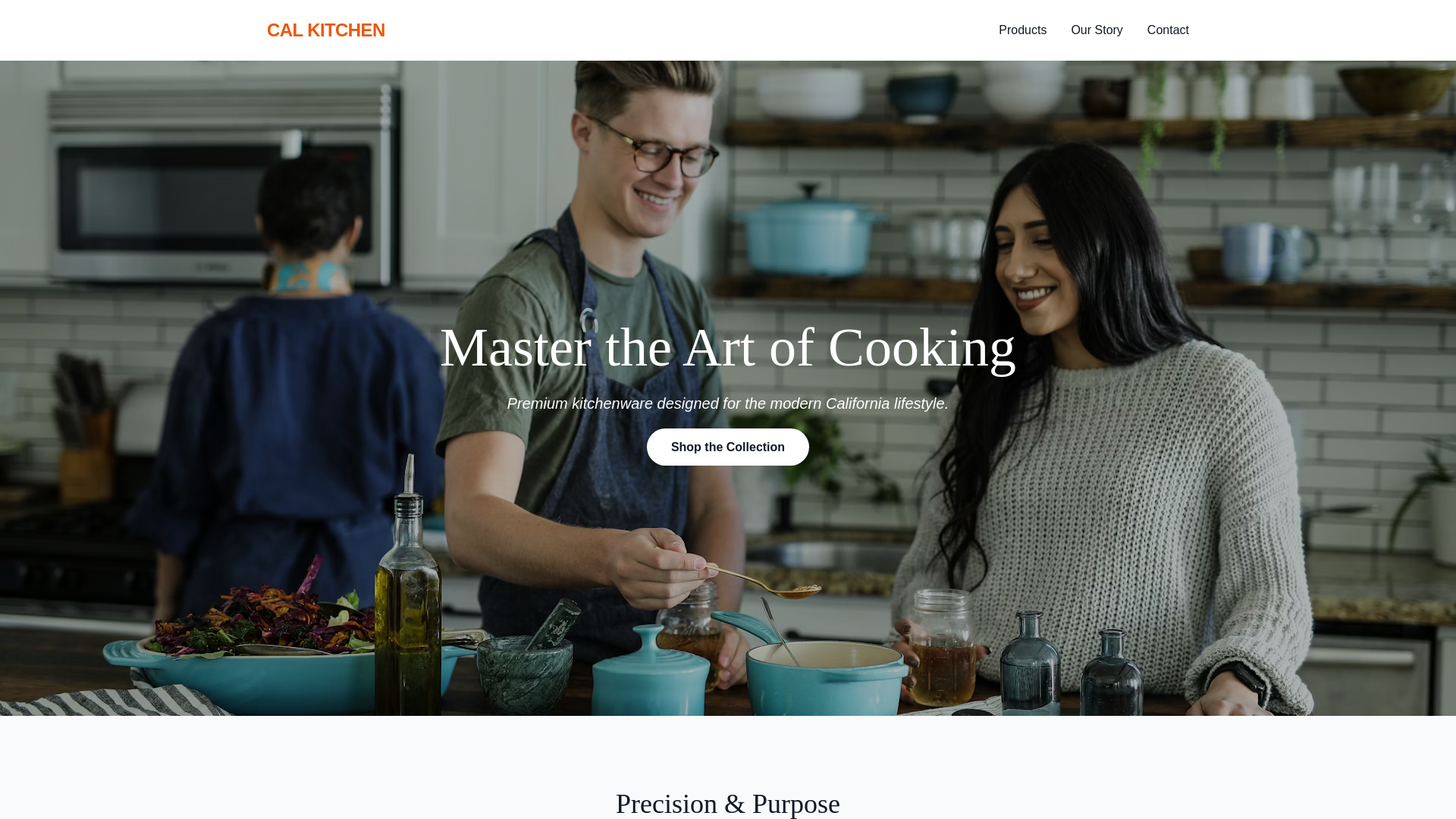 website screenshot of https://calkitchen.pages.dev/