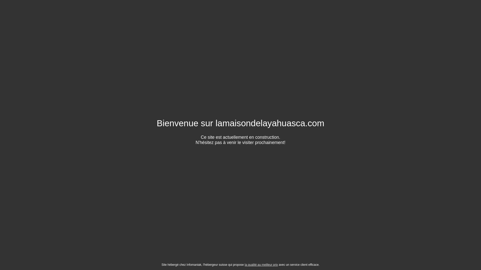 website screenshot of https://lamaisondelayahuasca.com/