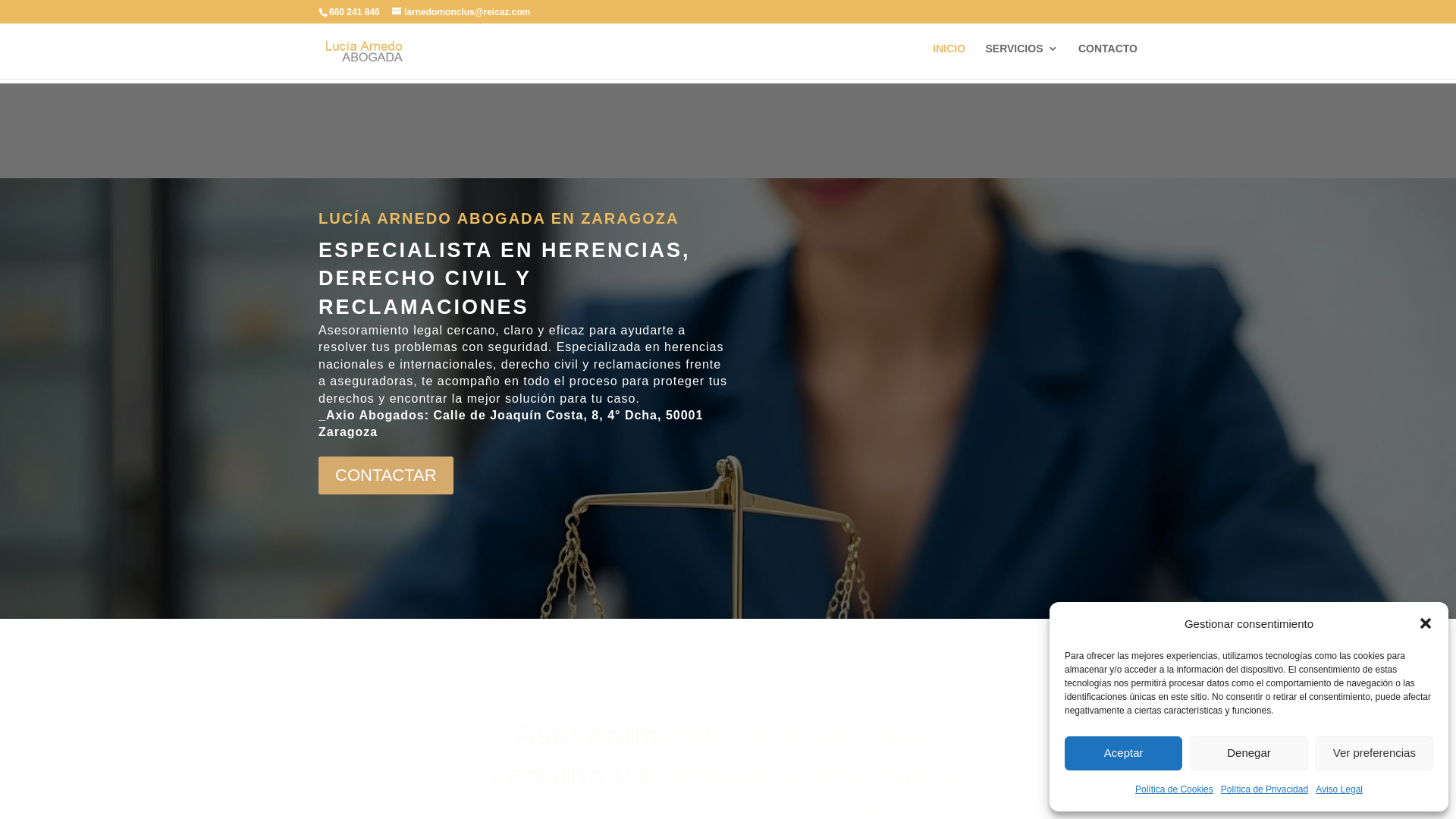 website screenshot of https://luciaarnedoabogada.com/