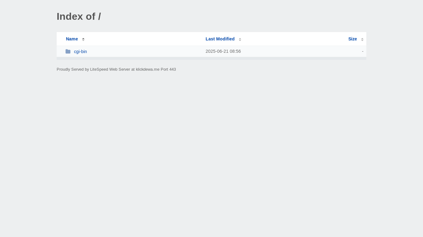 website screenshot of https://klickdewa.me/