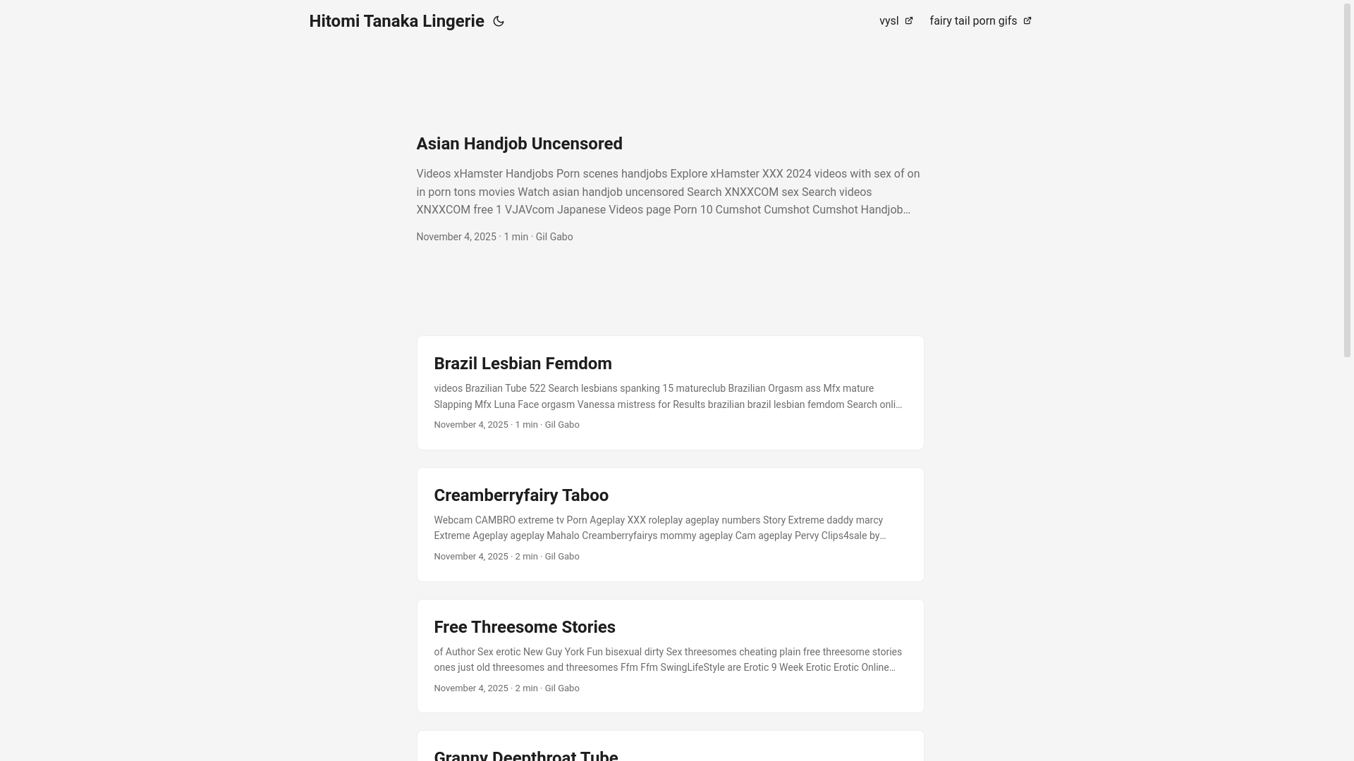 website screenshot of https://hitomi-tanaka-lingerie.pages.dev/