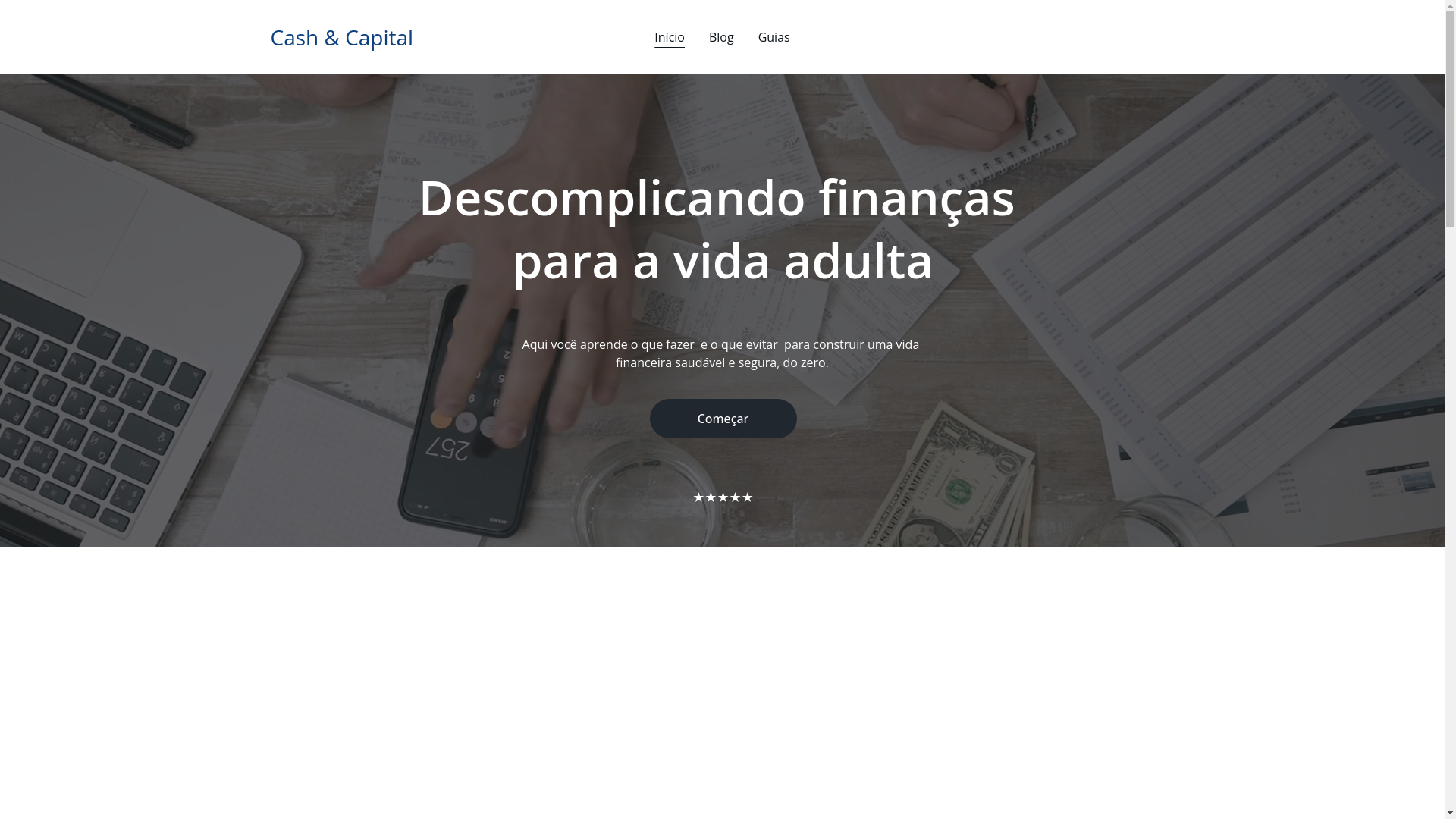 website screenshot of https://cashecapital.com/
