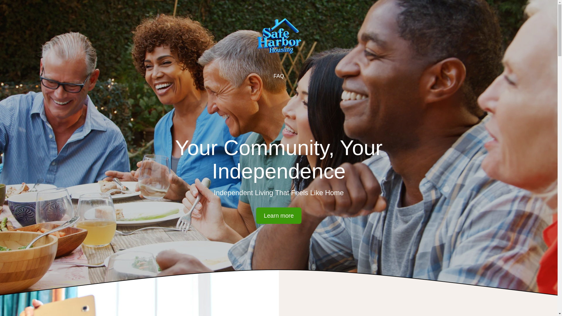 website screenshot of https://yoursafehavenhousing.com/