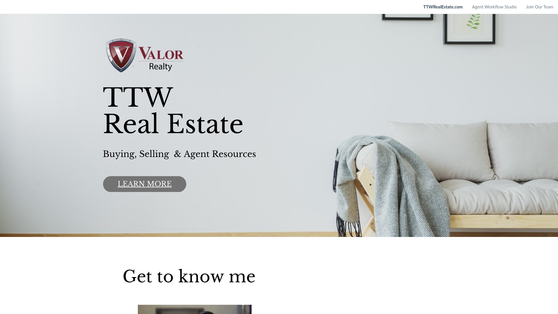 website screenshot of https://ttwrealestate.com/