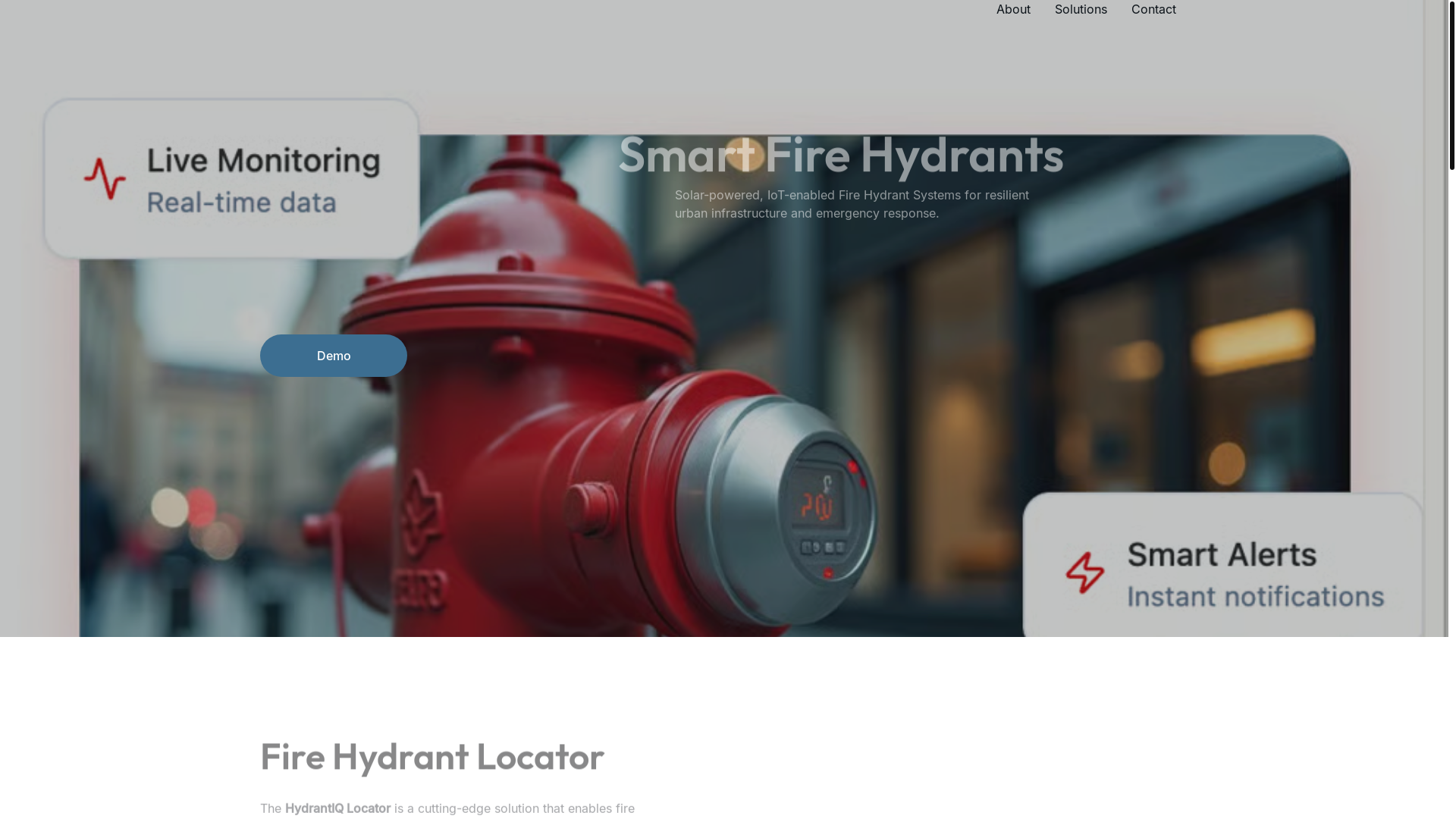website screenshot of https://hydrantiq.com/