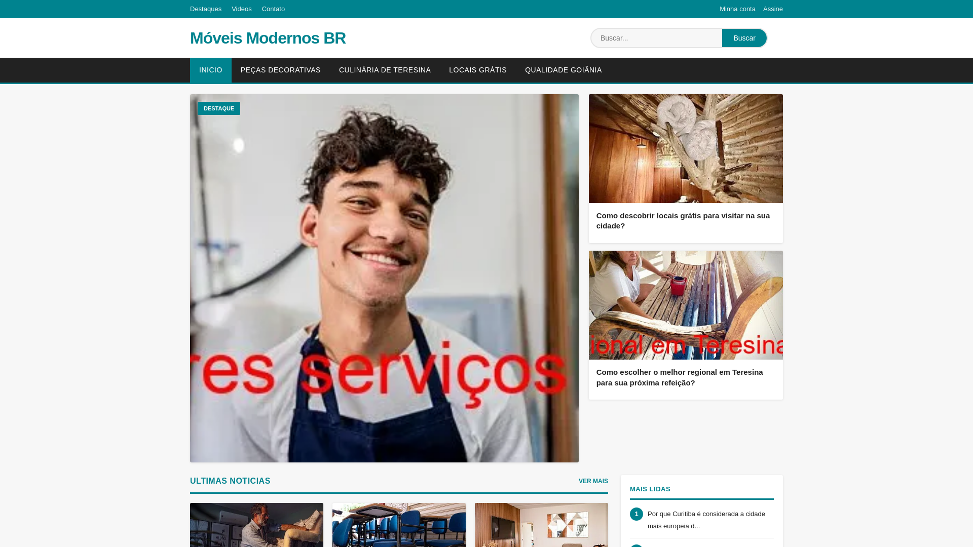 website screenshot of https://moveismodernaacd.com/