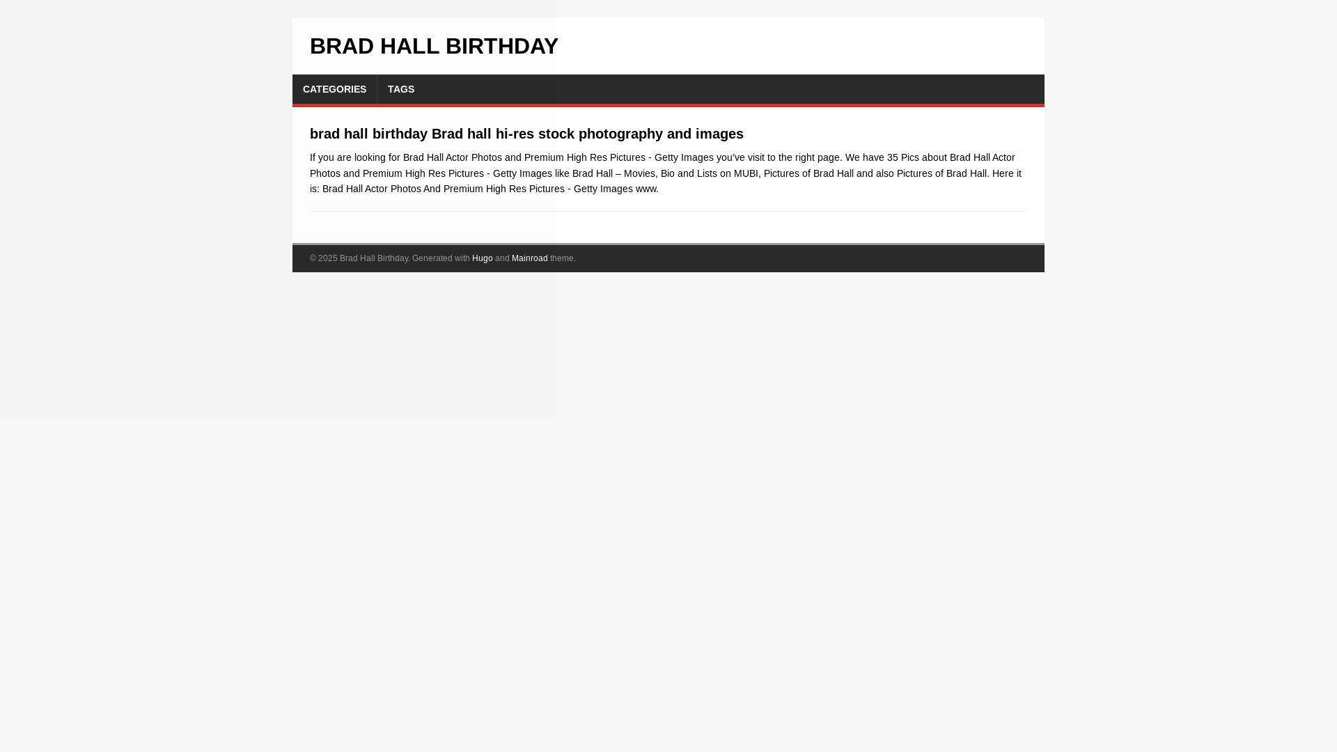 website screenshot of https://brad-hall-birthday20251112.pages.dev/