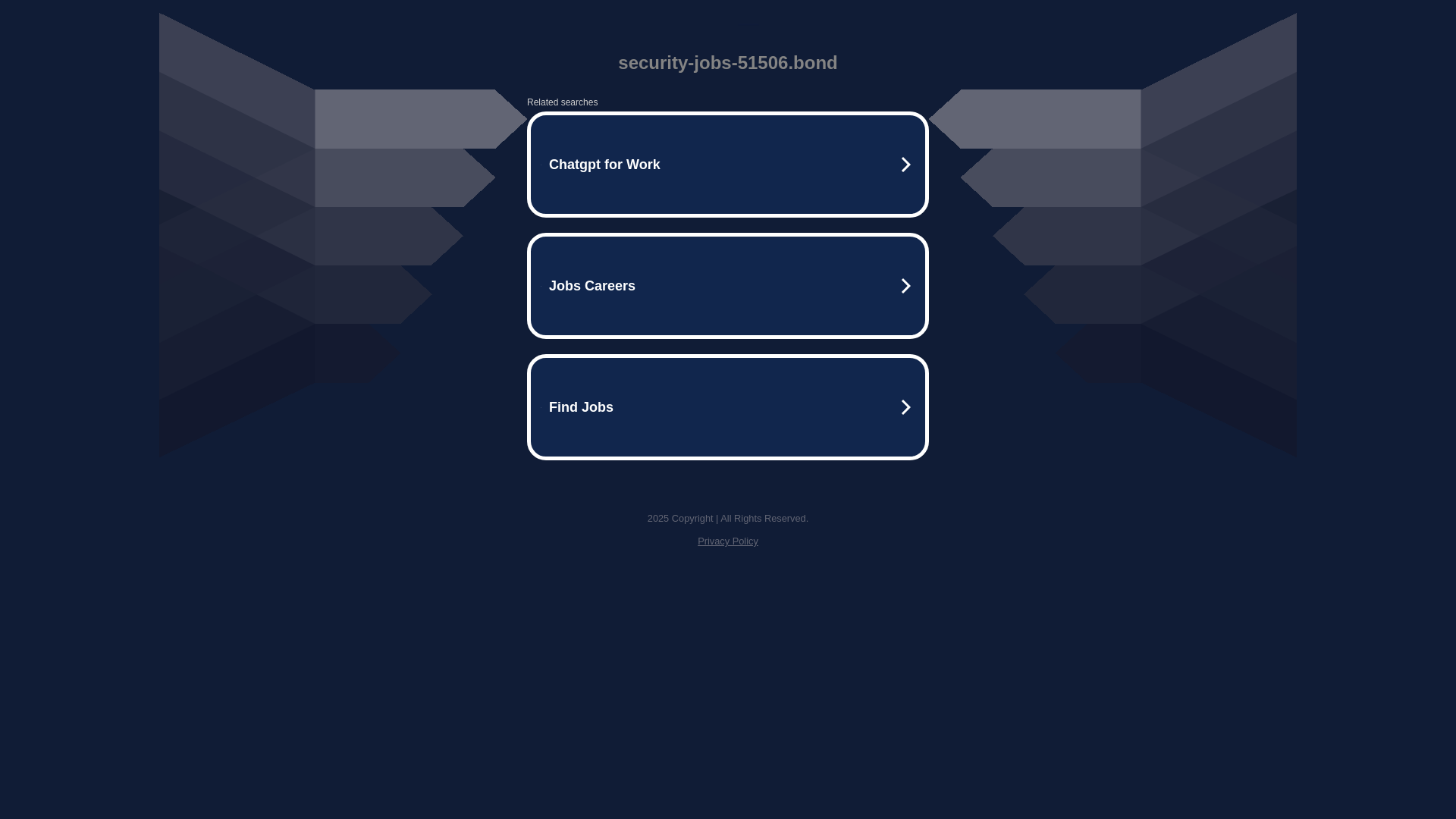 website screenshot of https://security-jobs-51506.bond/