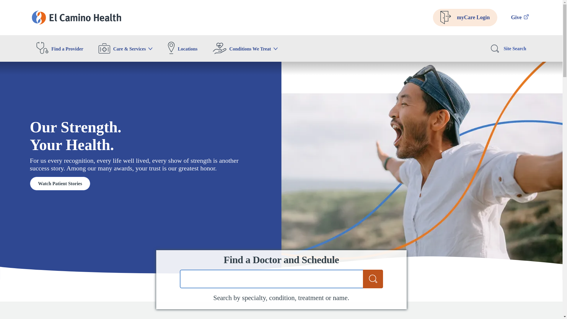 website screenshot of https://el-camino-health-site.pages.dev/