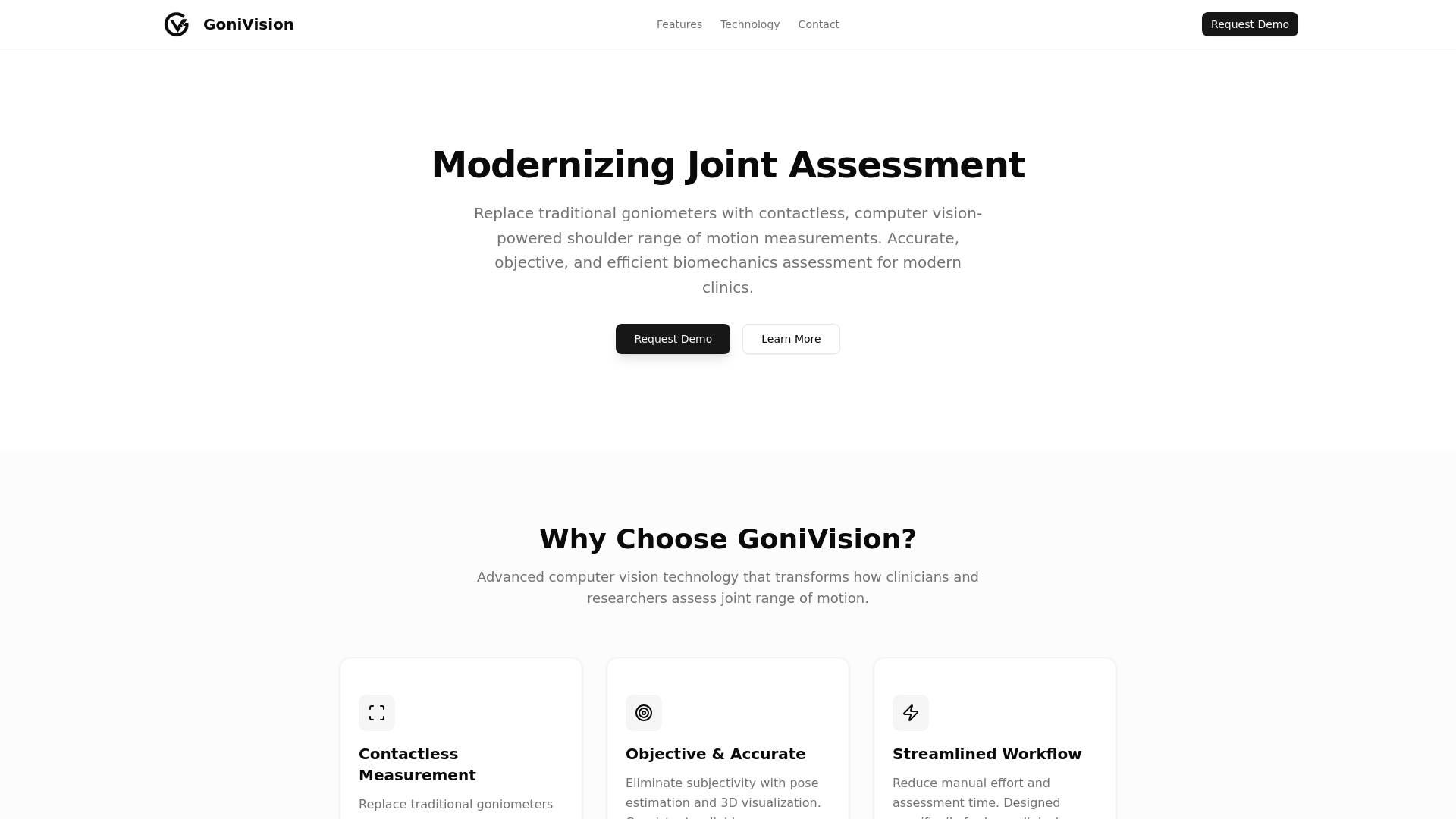 website screenshot of https://gonivision-landing-page-tmp.pages.dev/