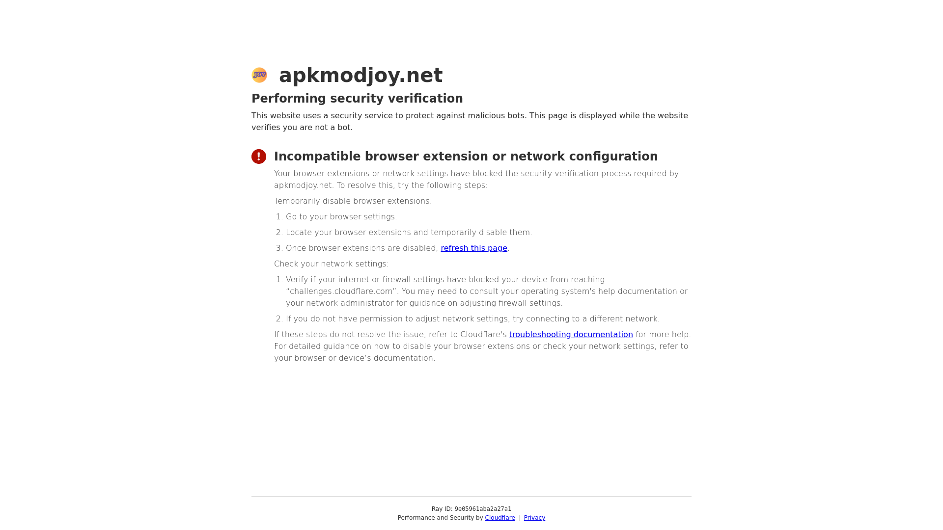website screenshot of https://apkmodjoy.net