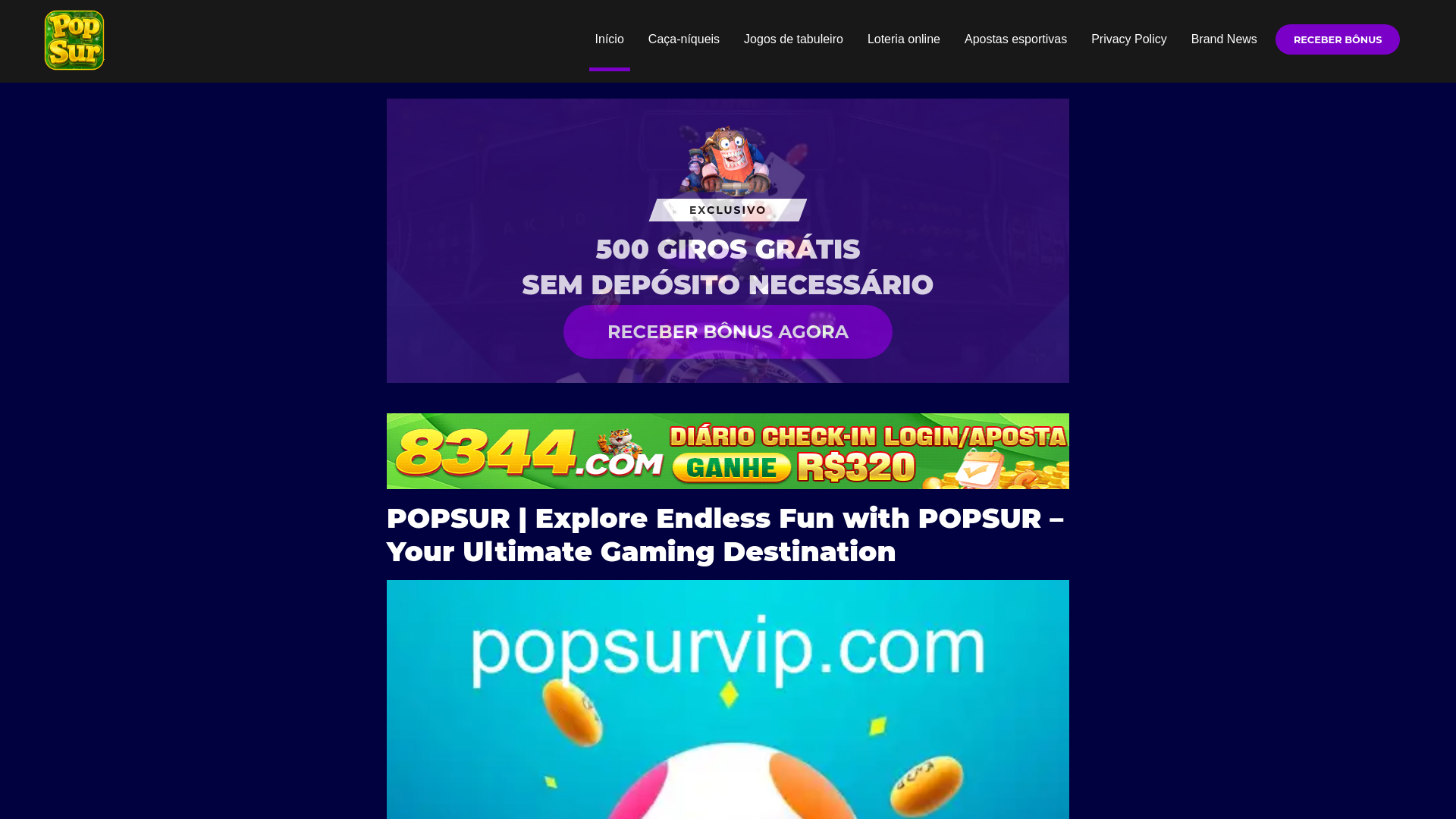 website screenshot of https://popsurvip.com/
