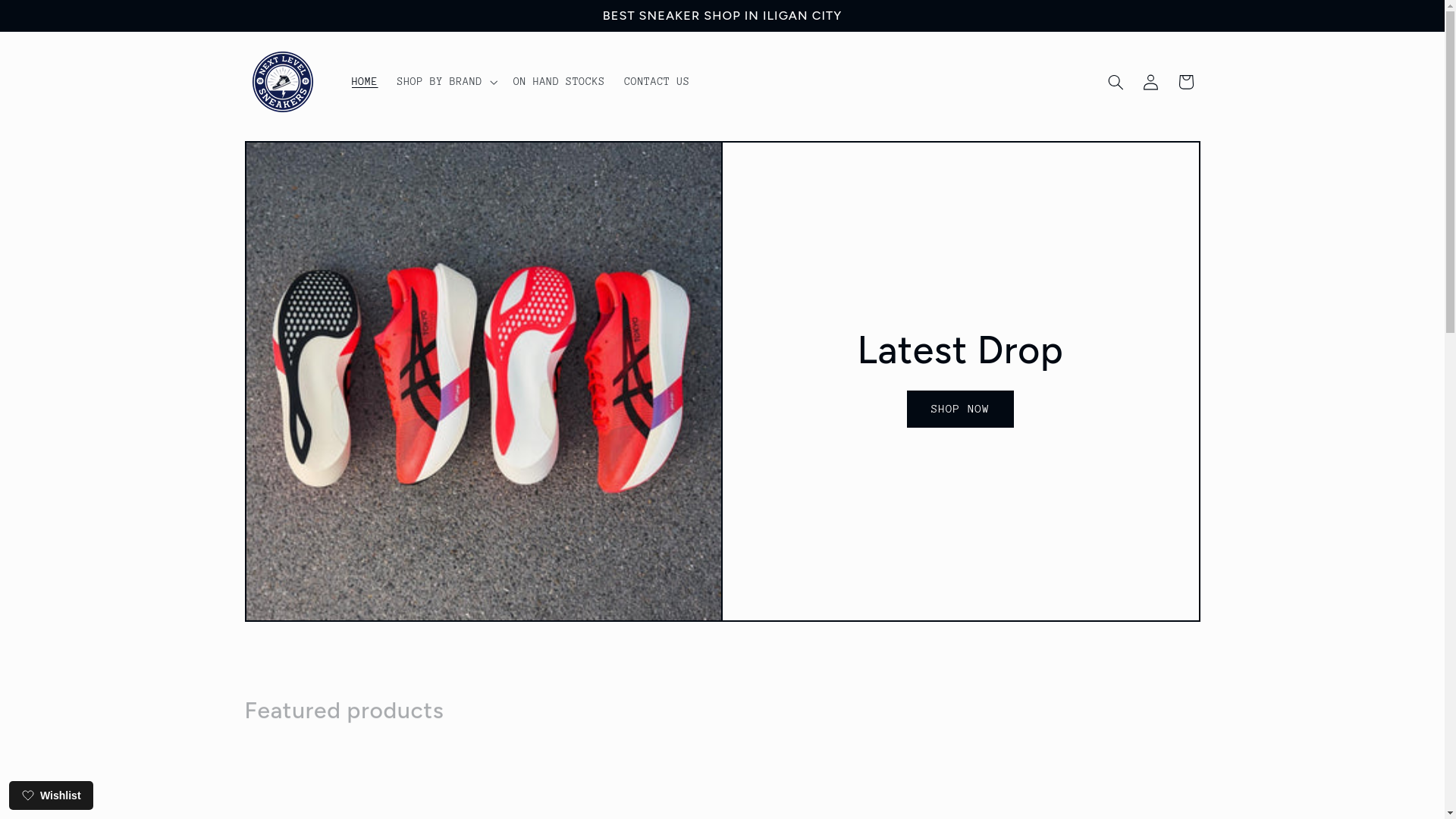 website screenshot of https://nextlevelsneakersph.com/