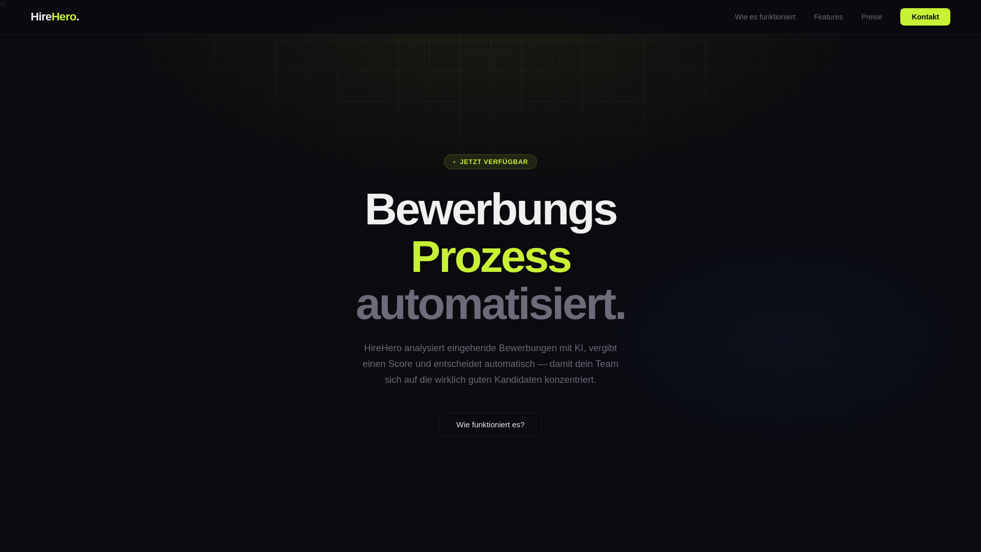 website screenshot of https://bewerbungstool.pages.dev/