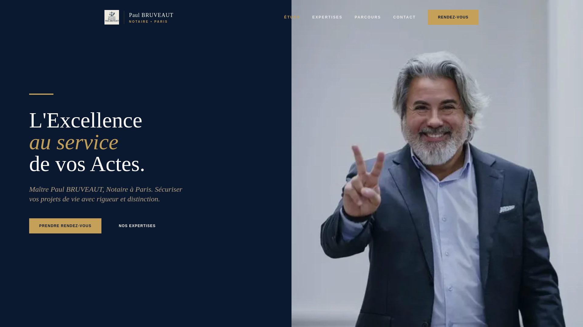 website screenshot of https://maitrepaulbruveaut-notaire.fr/