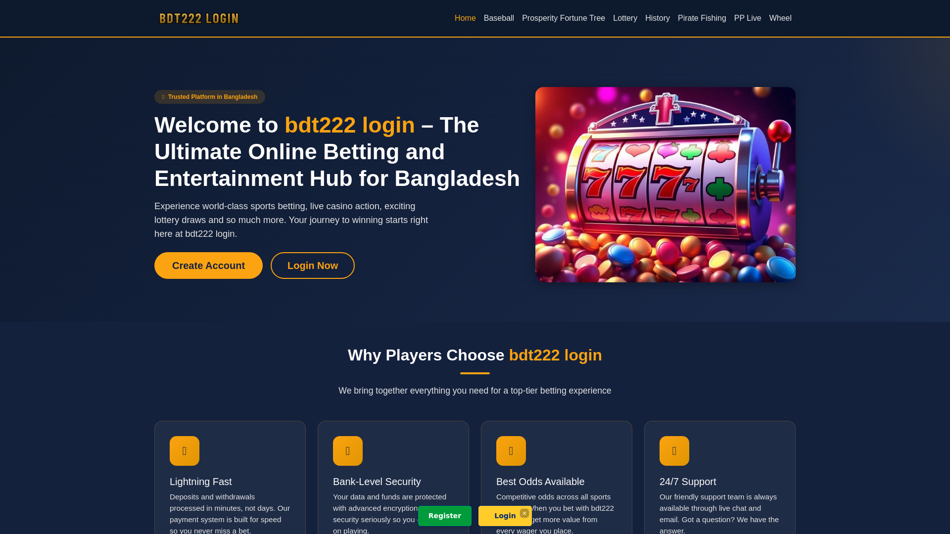website screenshot of https://bdt222-login.net/