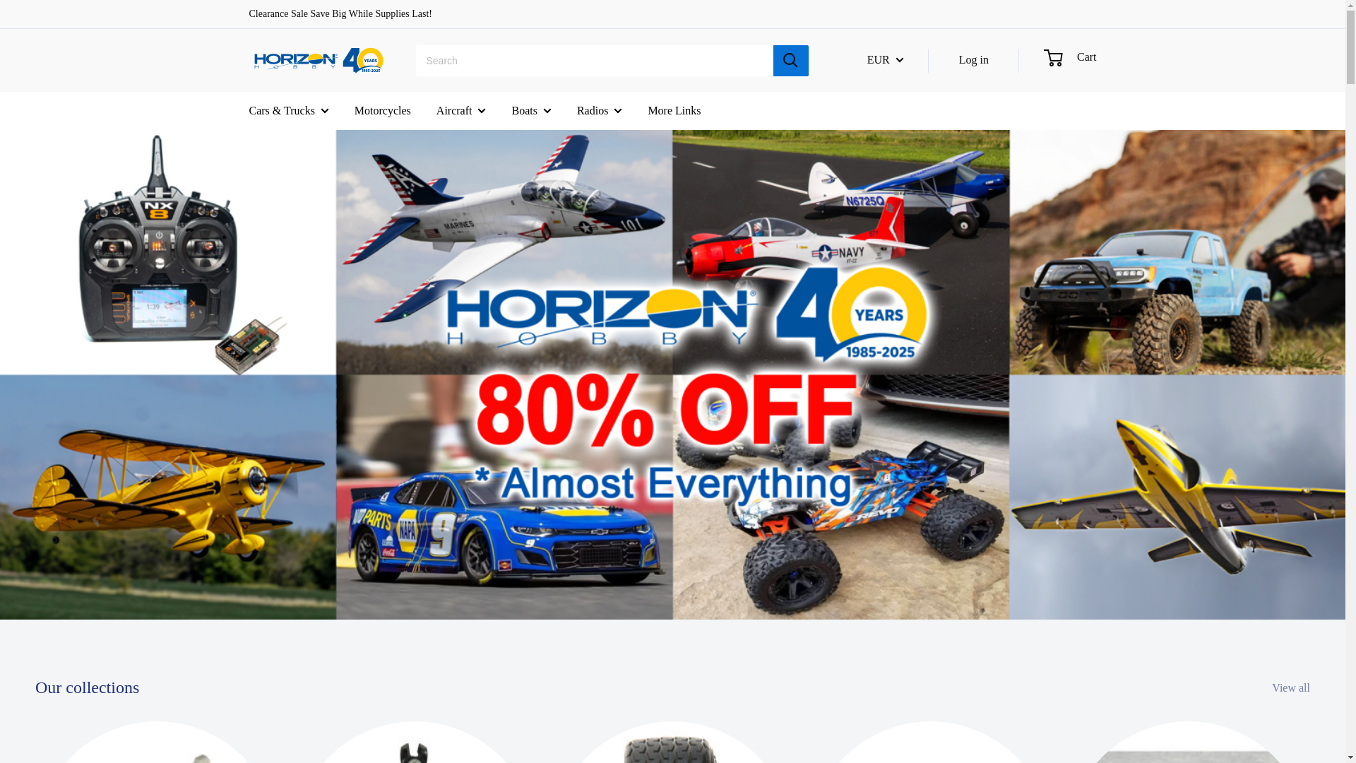 website screenshot of https://horizonhobbyues.com/