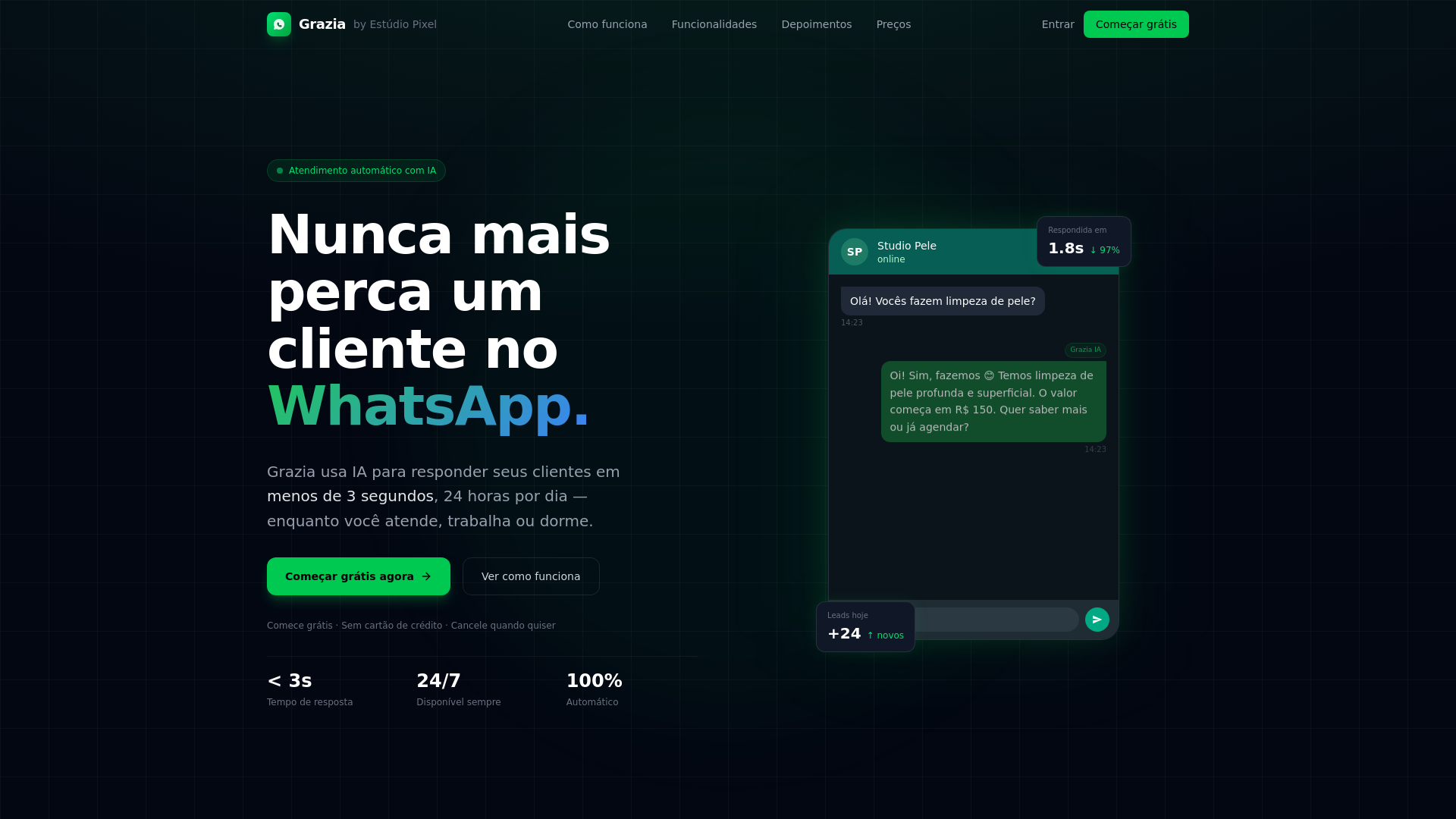 website screenshot of https://heygrazia.com/