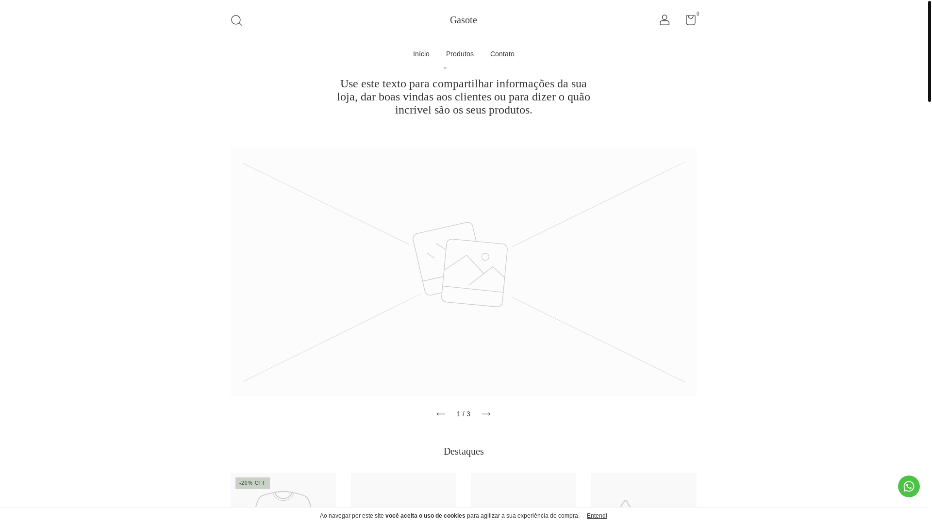 website screenshot of https://usegasote.com.br/