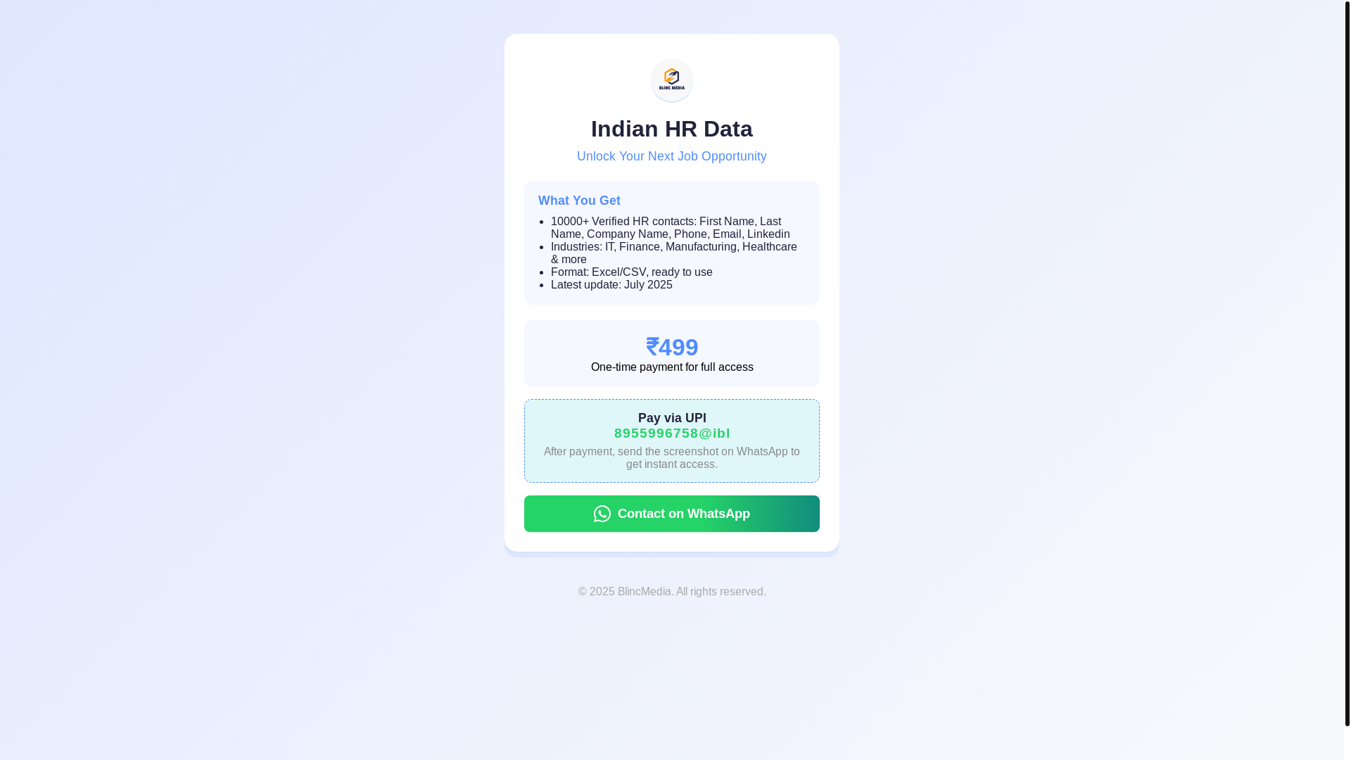 website screenshot of https://blincmedia.pages.dev/