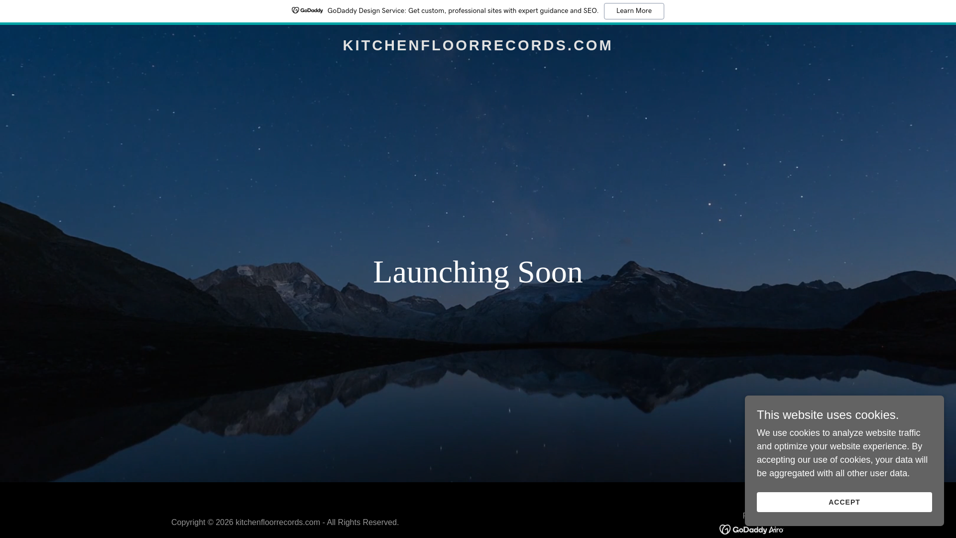 website screenshot of https://kitchenfloorrecords.com/