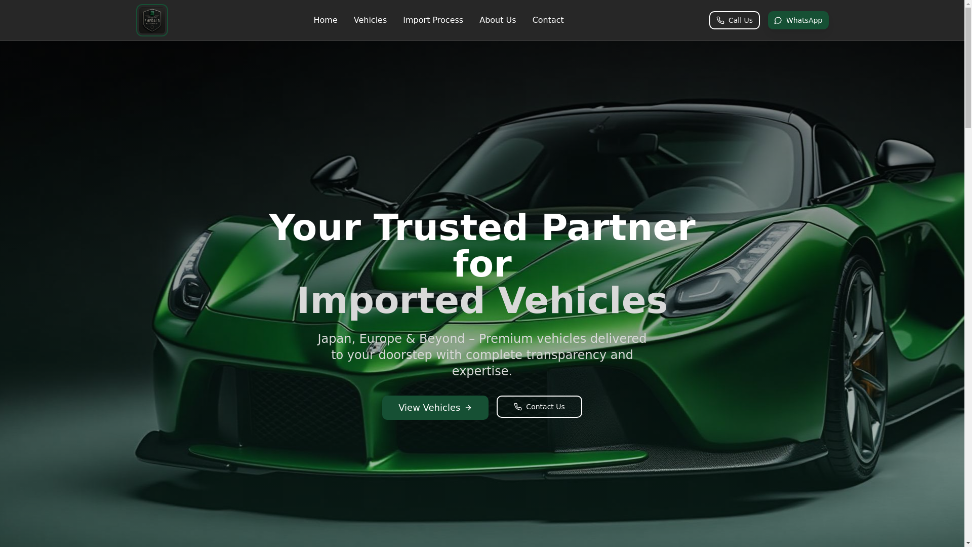 website screenshot of https://emerald-import-hub.pages.dev/
