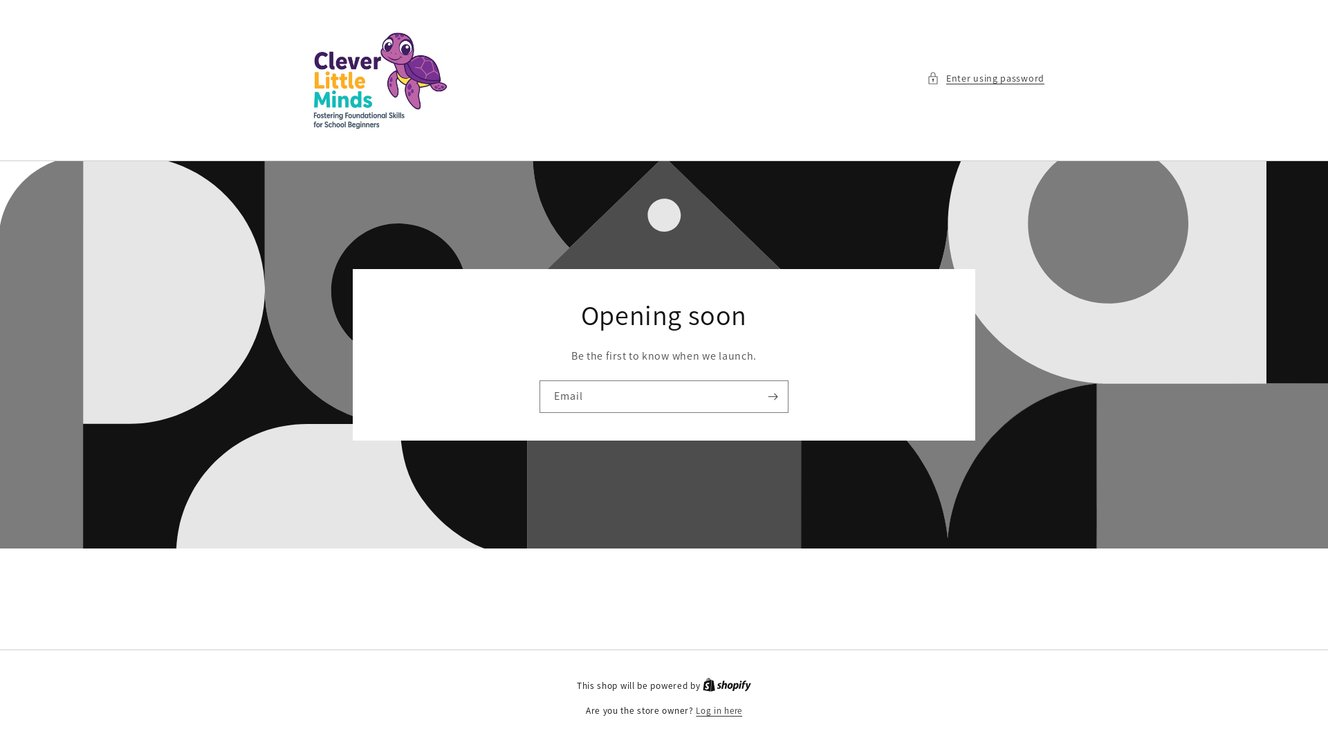 website screenshot of https://cleverlittlemindsstore.com/